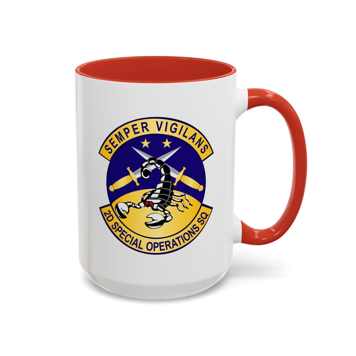 Accent Coffee Mug (11oz & 15oz) - USAFSOF - 2nd Special Operations Squadron wo Txt
