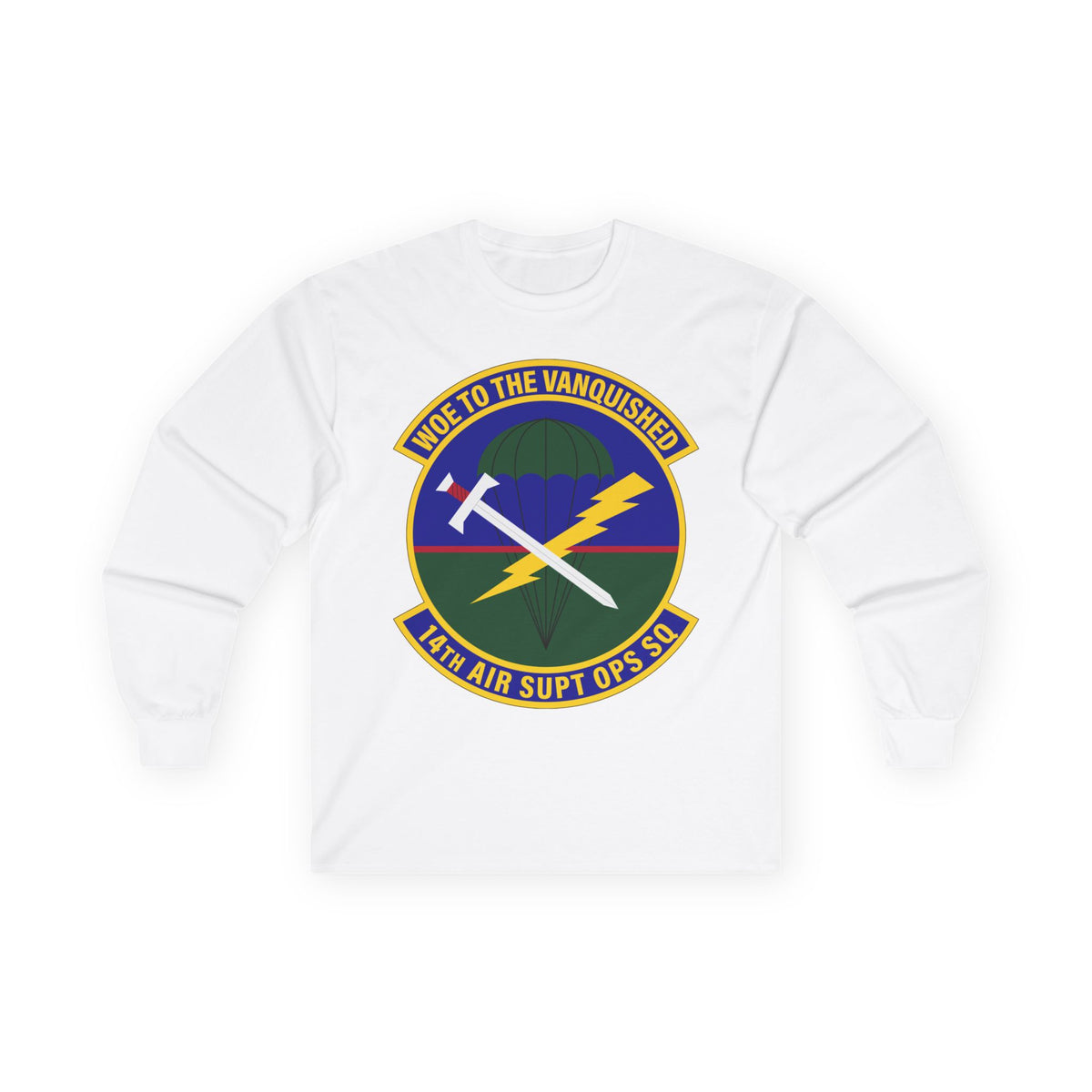 Unisex Ultra Cotton Long Sleeve Tee - USAF - 14th Air Support Operations Squadron wo txt