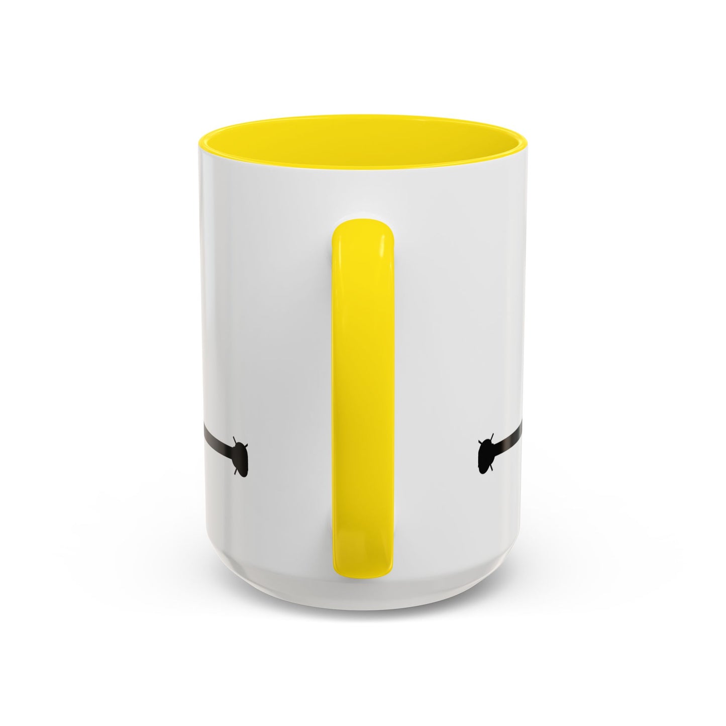 Accent Coffee Mug (11oz & 15oz) - Aircraft - F-16 - Front - Silhouette wo Txt X 300