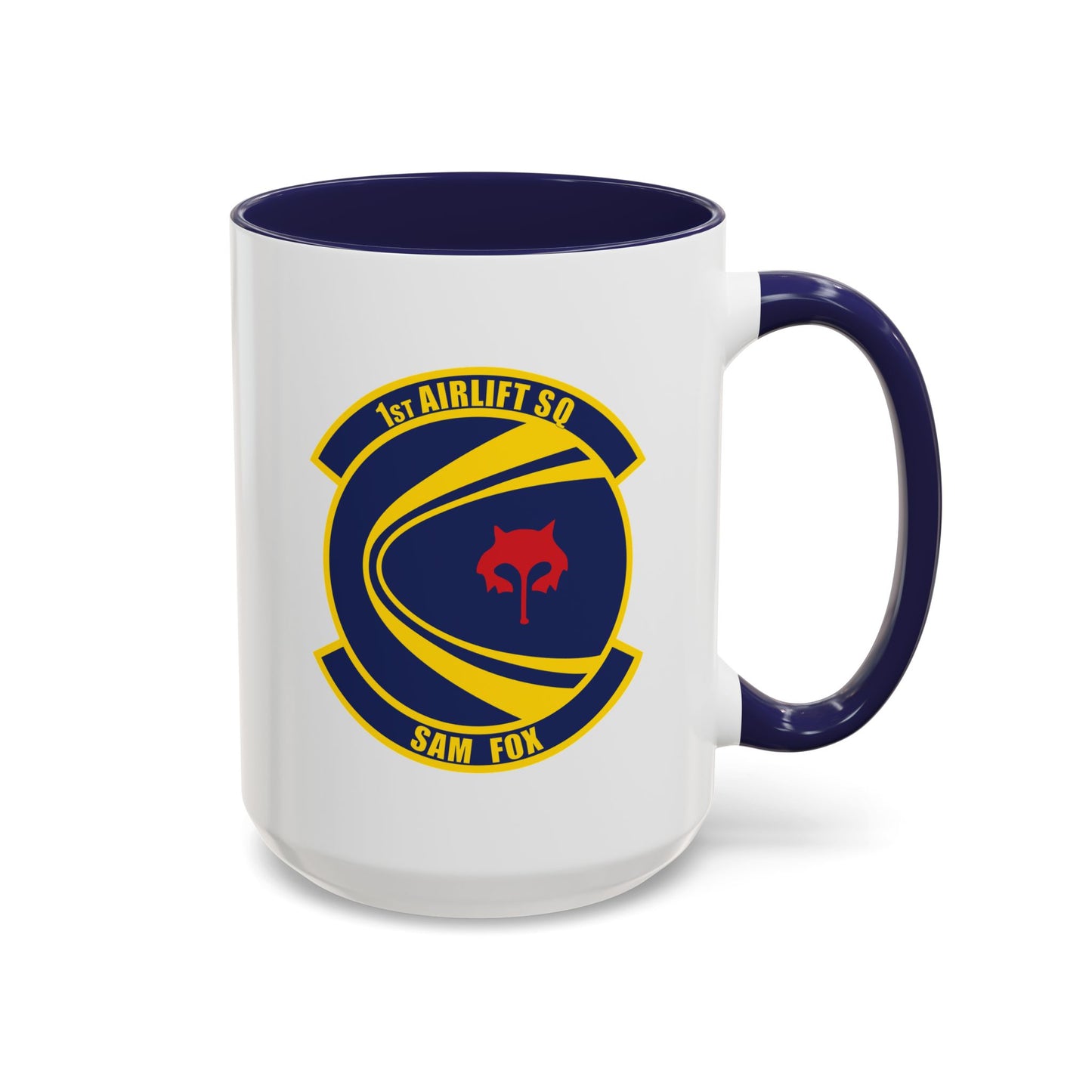 Accent Coffee Mug (11oz & 15oz) - USAF - 1st Airlift Squadron wo txt X 300
