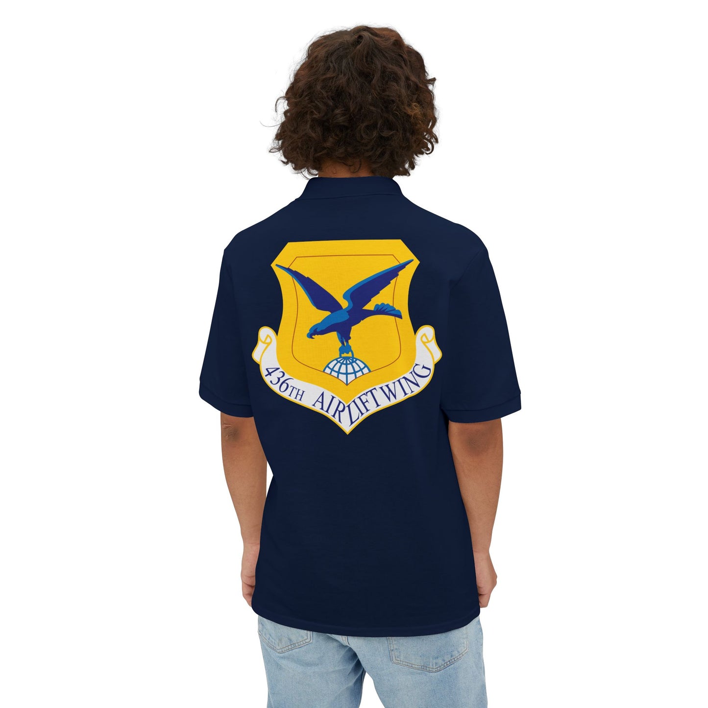 Men's Piqué Polo - USAF - 436th Airlift Wing wo Txt X 300