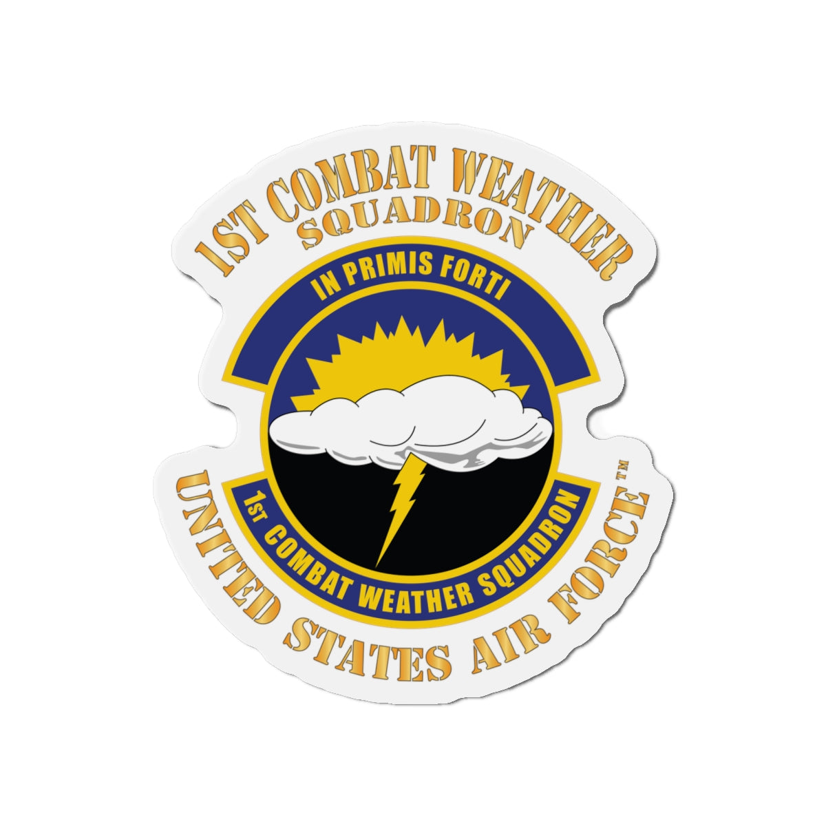 Die-Cut Magnet - USAF - 1st Combat Weather Squadron