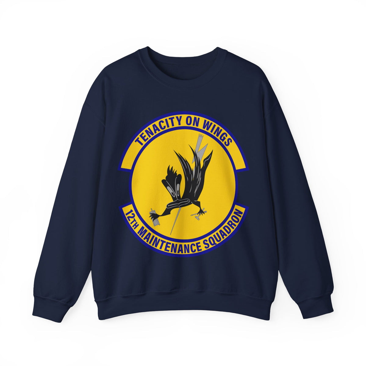Crewneck Sweatshirt - USAF - 12th Maintenance Sq wo txt