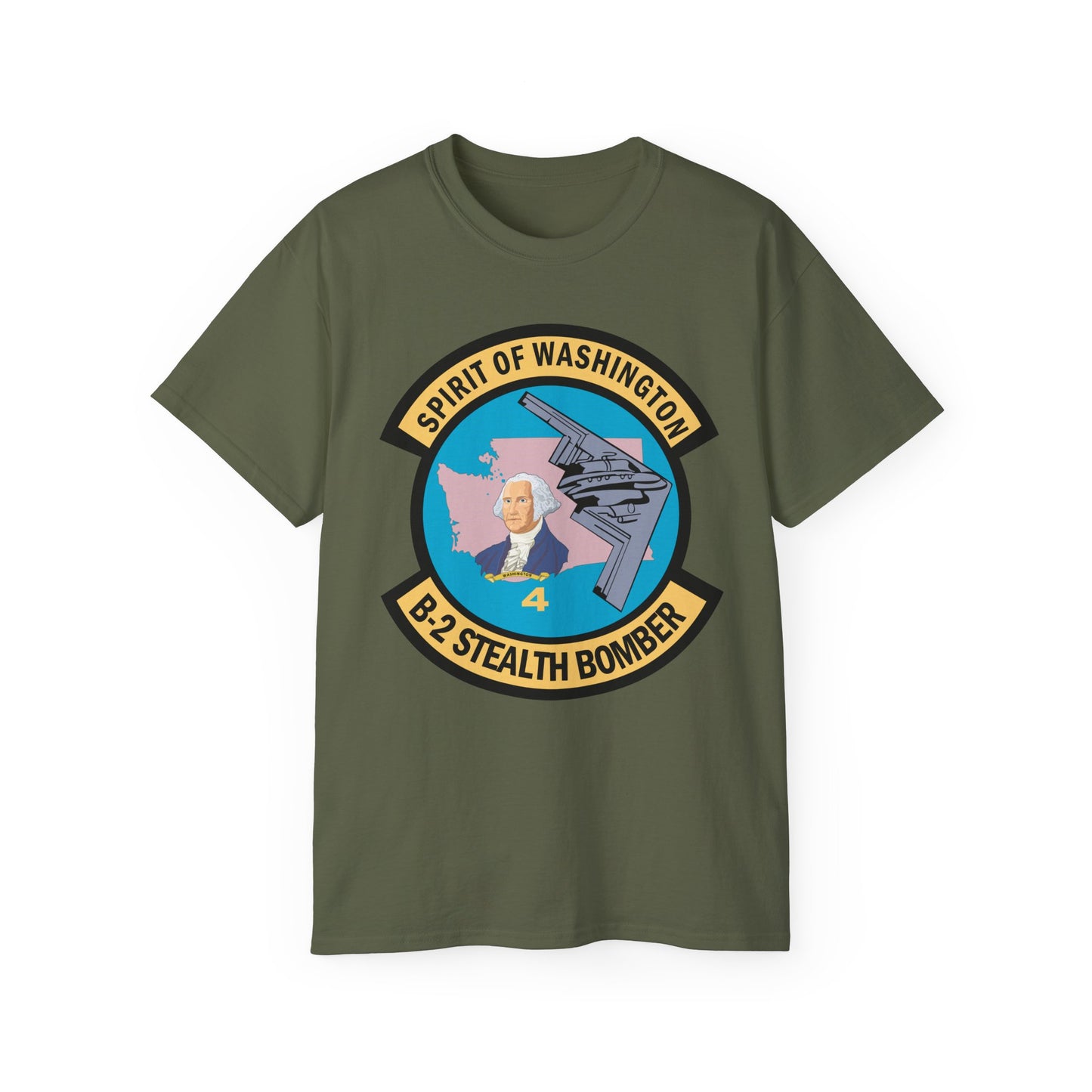 Unisex Ultra Cotton Tee - USAF - B2 - Spirit of Washington - Stealth Bomber wo txt X 300