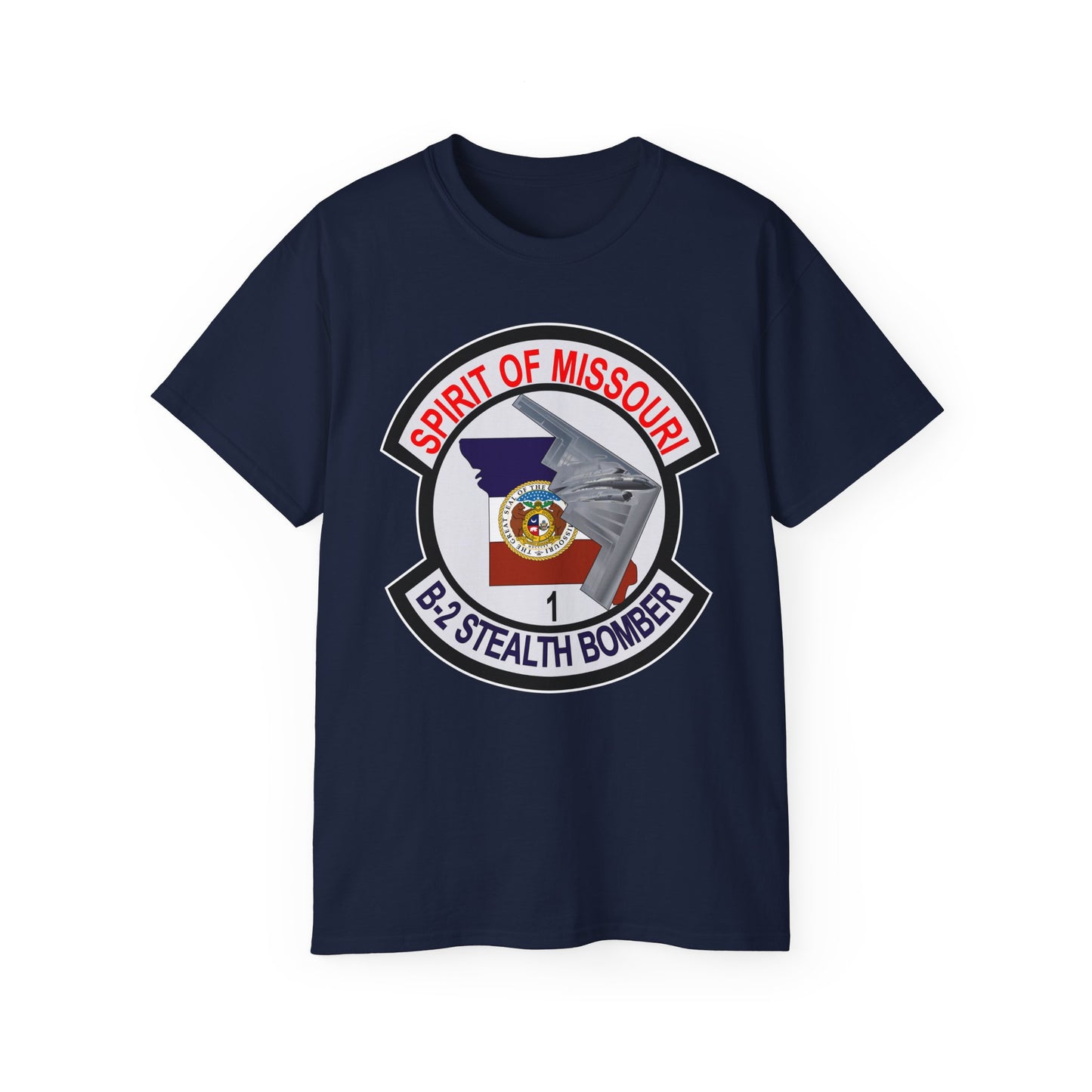 Unisex Ultra Cotton Tee - USAF - B2 - Spirit of Missouri - Stealth Bomber wo Txt