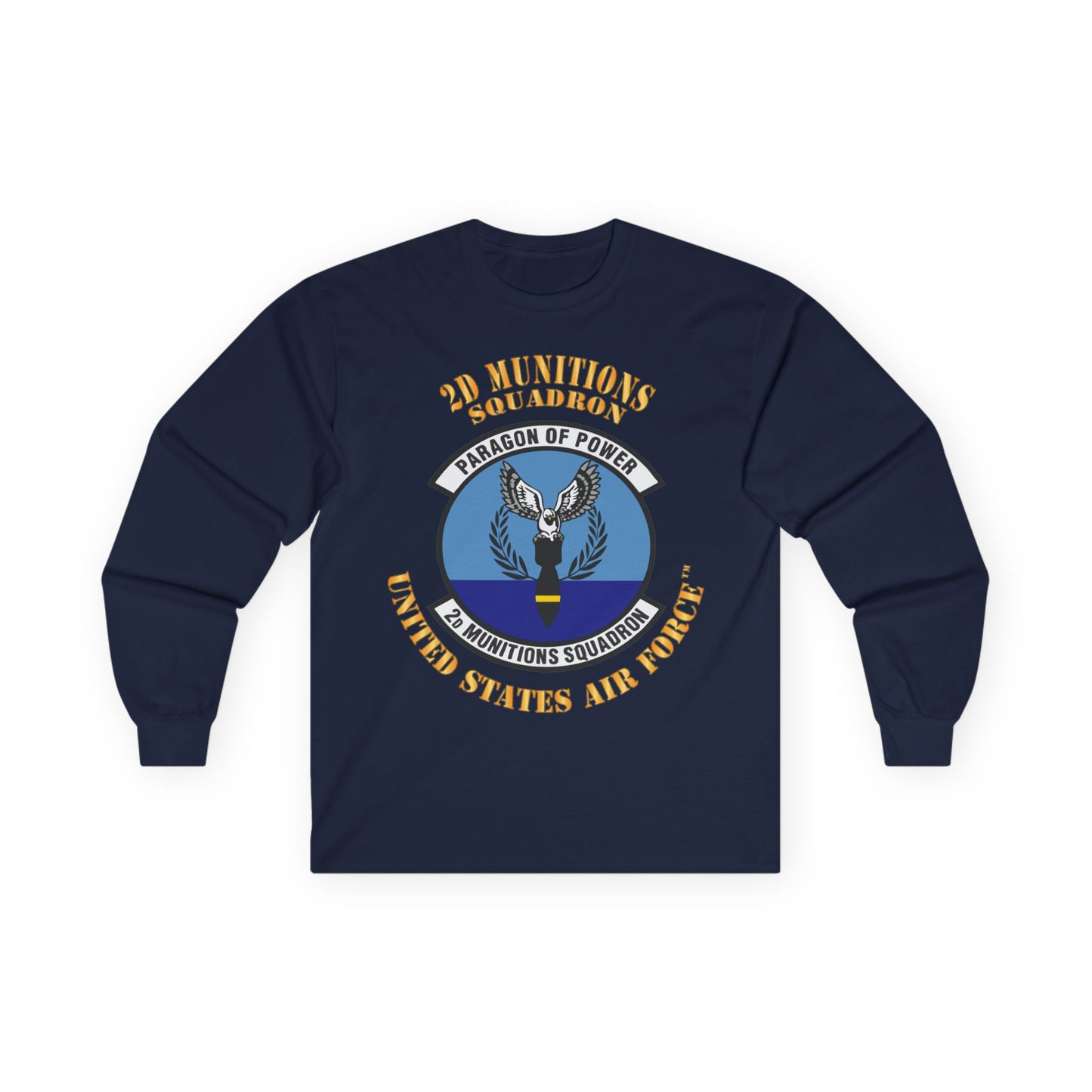 Unisex Ultra Cotton Long Sleeve Tee - USAF - 2nd Munitions Squadron
