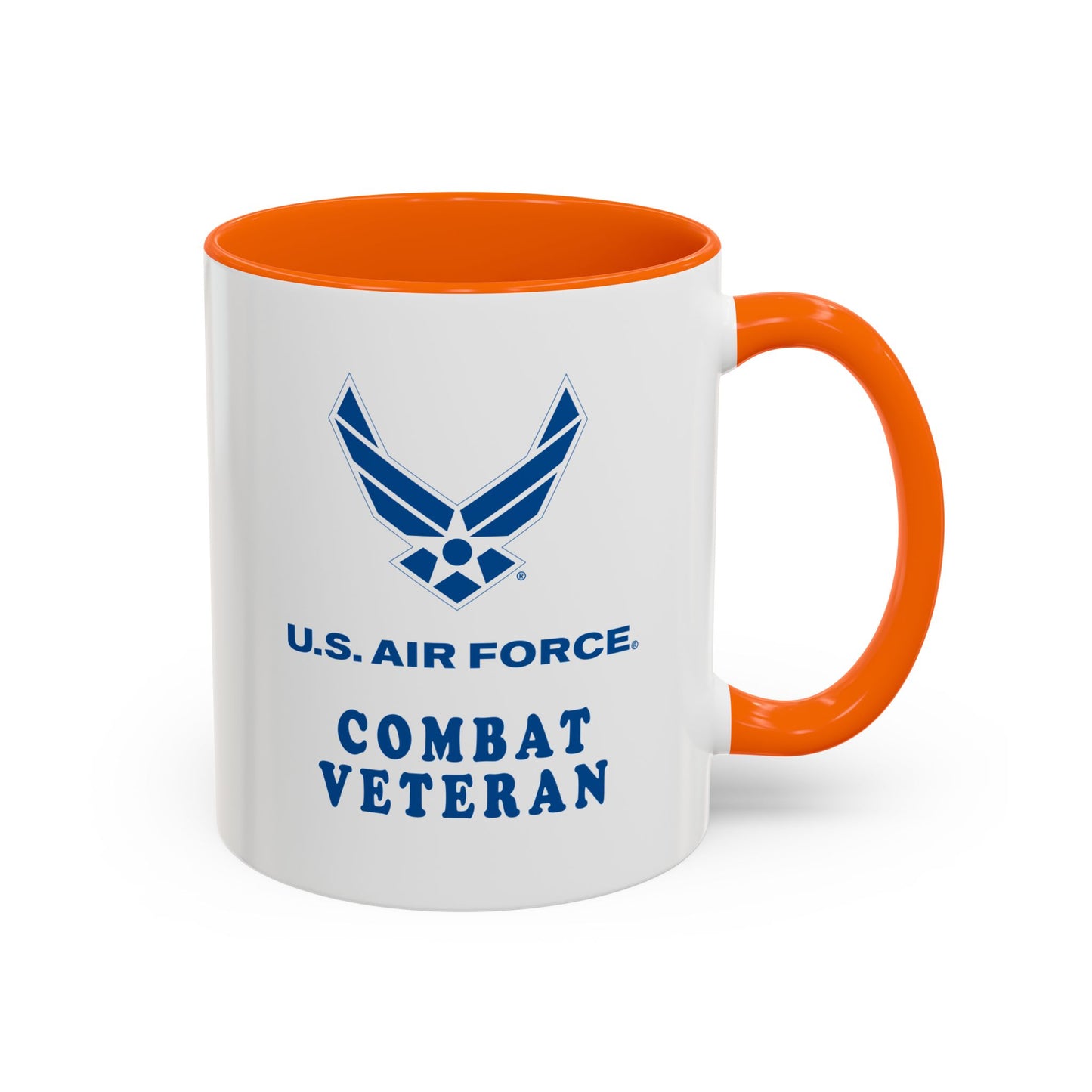 Accent Coffee Mug (11oz & 15oz) - USAF - Air Force - Combat Veteran X 300