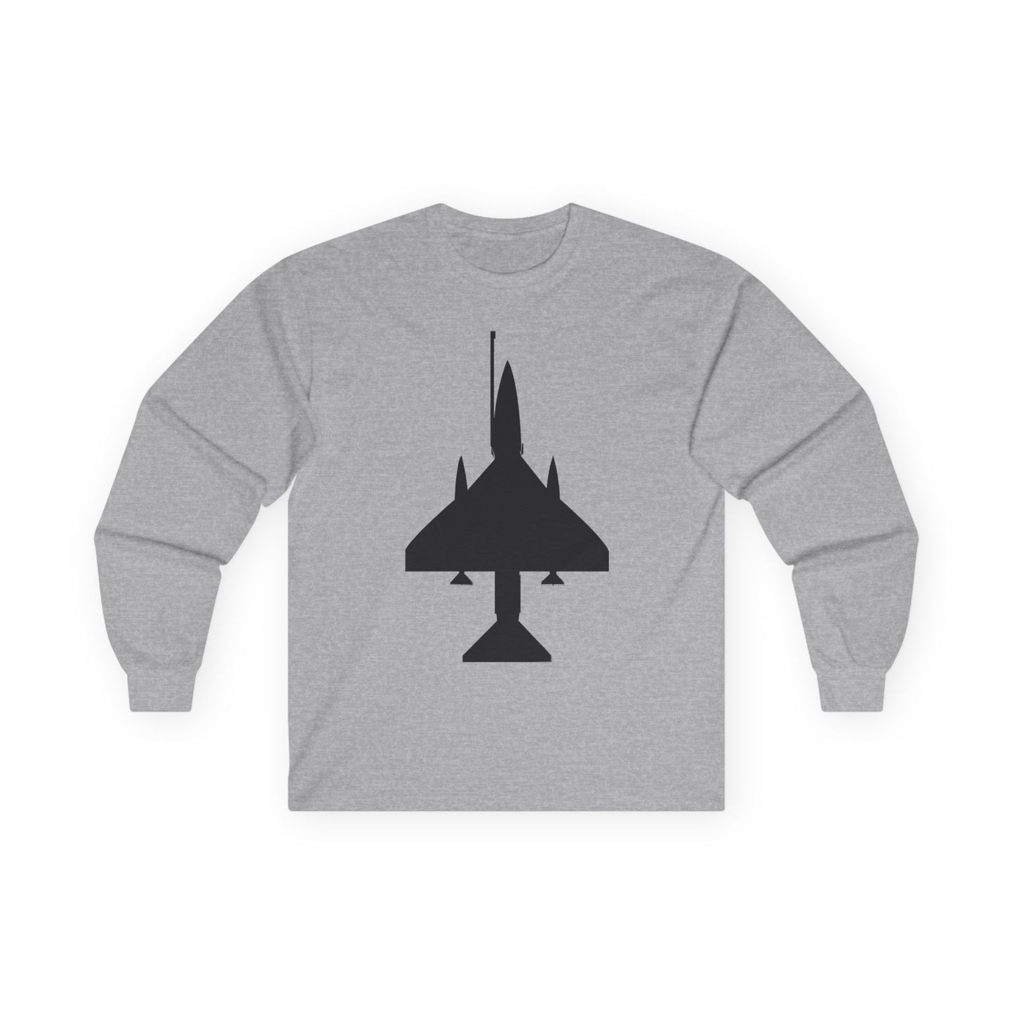Unisex Ultra Cotton Long Sleeve Tee - Aircraft - A-4 SkyHawk - Top - Silhouette X 300