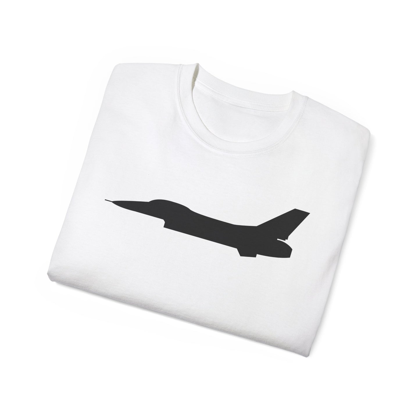 Unisex Ultra Cotton Tee - Aircraft - F-16 - Side - Black - wo Txt X 300
