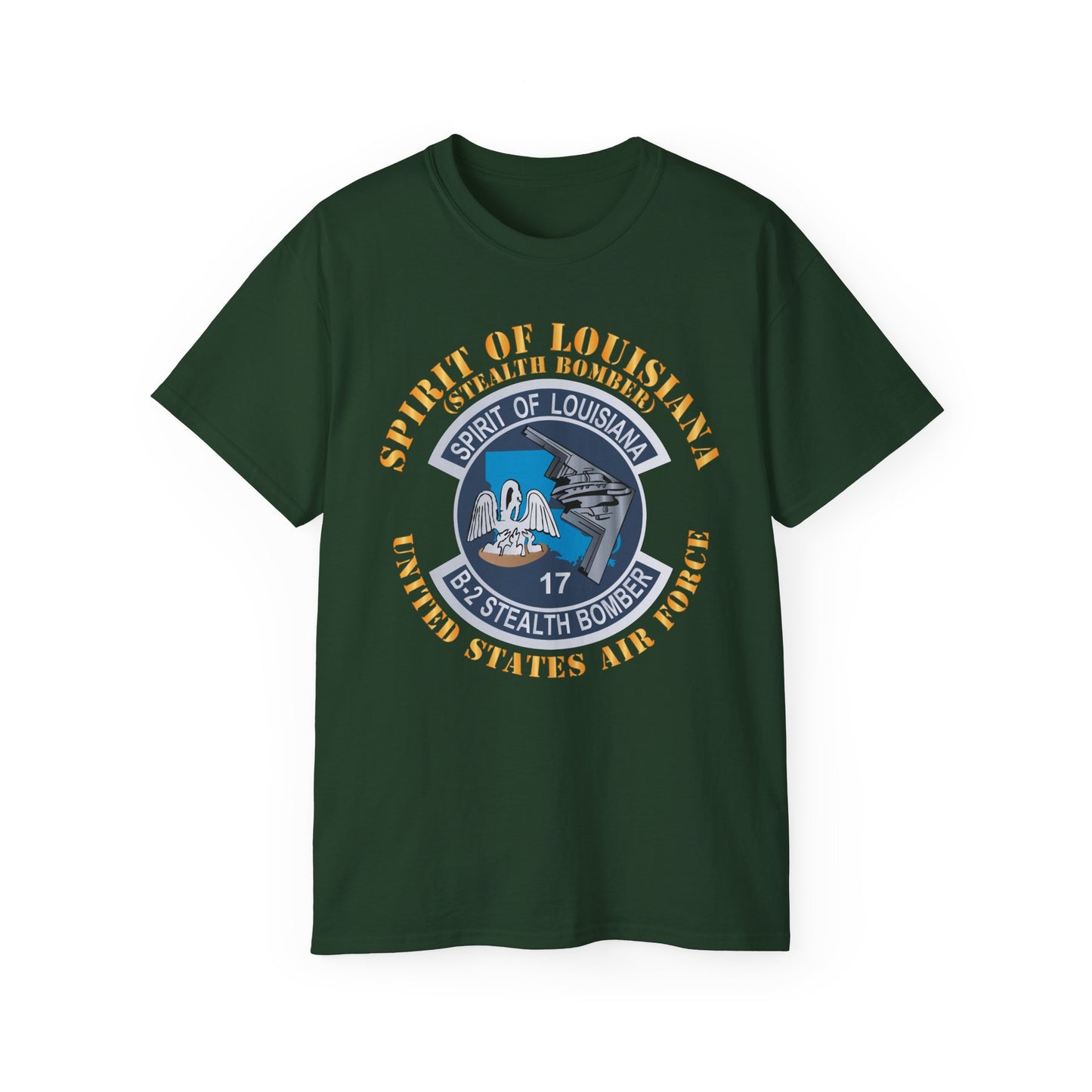 Unisex Ultra Cotton Tee - USAF - B2 - Spirit of Louisiana - Stealth Bomber X 300