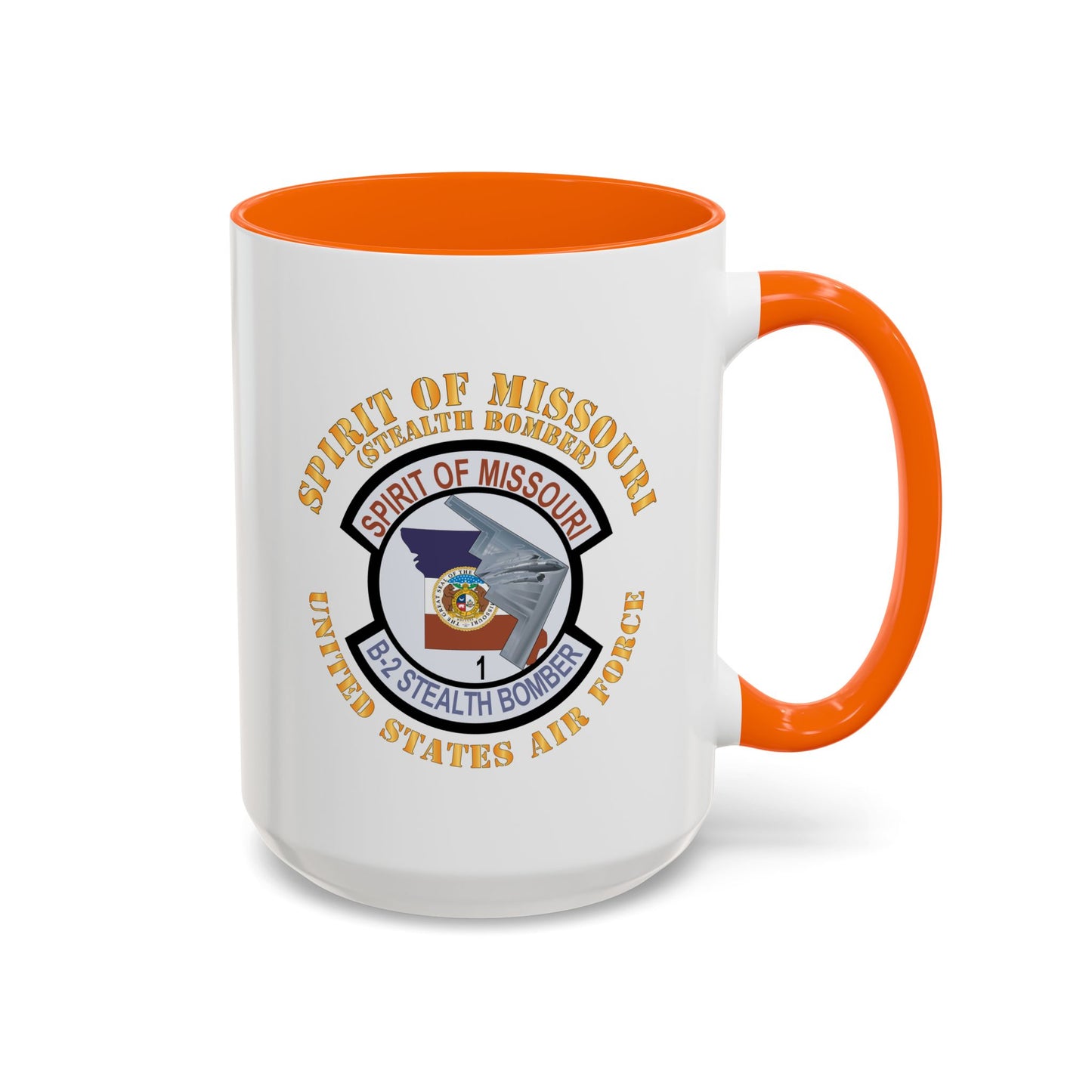 Accent Coffee Mug (11oz & 15oz) - USAF - B2 - Spirit of Missouri Stealth Bomber X 300