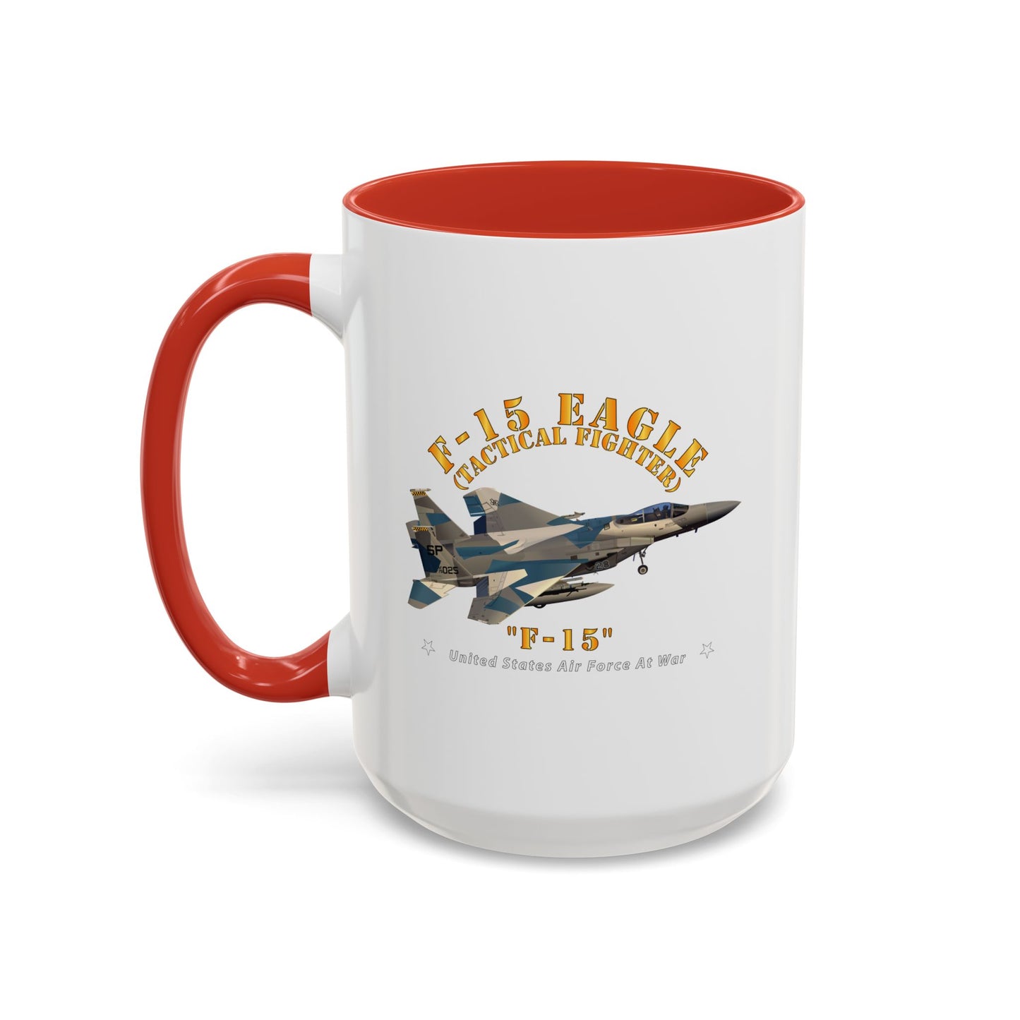 Accent Coffee Mug (11oz & 15oz) - USAF - F15 Eagle - F15