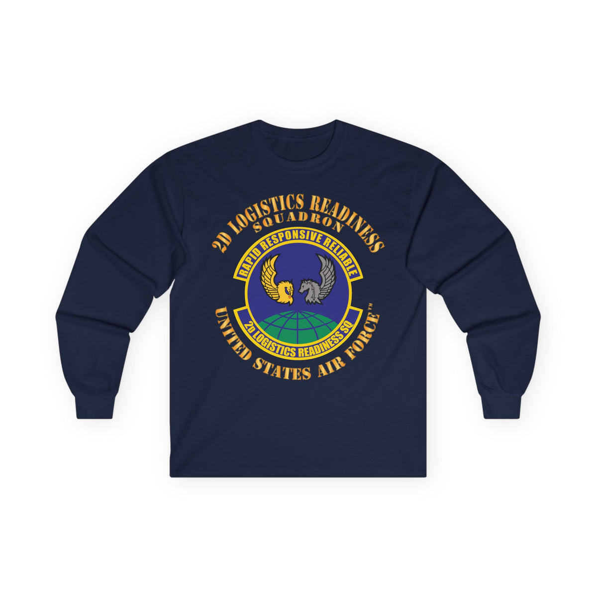 Unisex Ultra Cotton Long Sleeve Tee - USAF - 2d Logistics Readiness Squadron