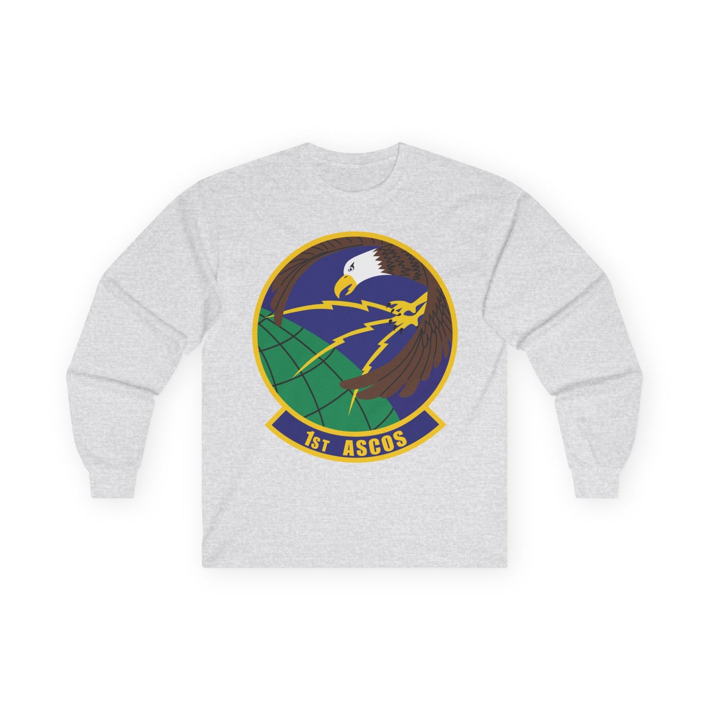Unisex Ultra Cotton Long Sleeve Tee - USAF - 1st Air & Space Communications Operations Sq wo txt X 300