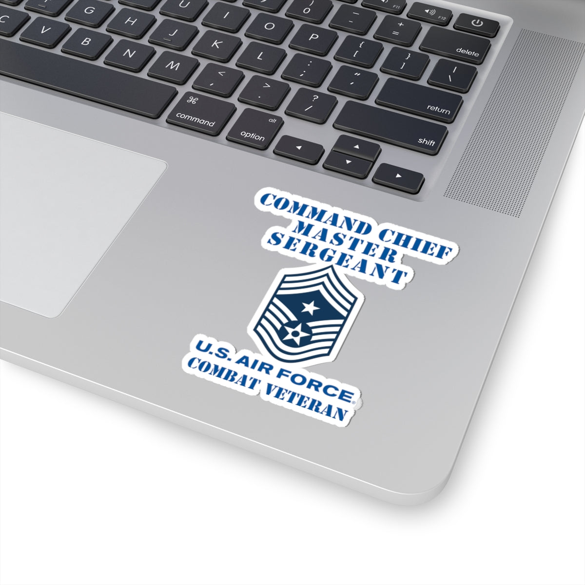 Kiss-Cut Stickers - USAF - Command Chief Master Sergeant (E9c) - 2020 - Combat Veteran