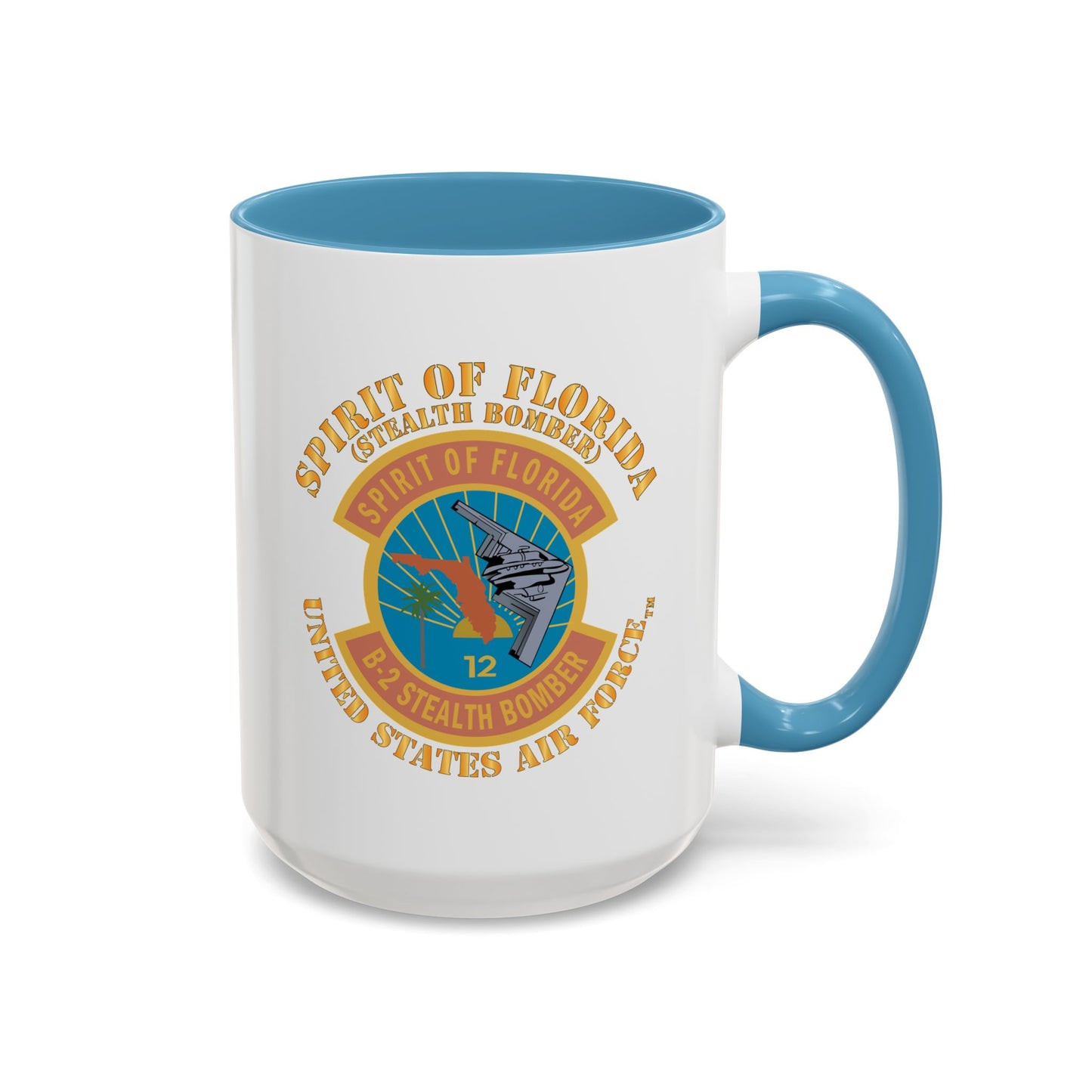 Accent Coffee Mug (11oz & 15oz) - USAF - B2 - Spirit of Florida - Stealth Bomber X 300