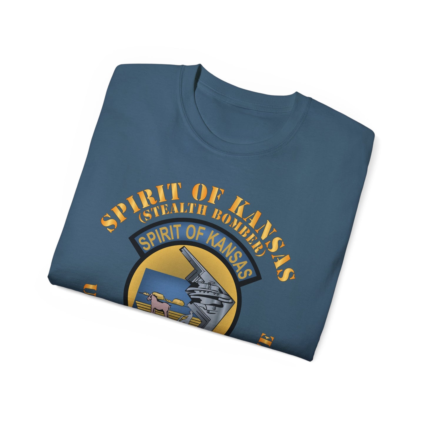 Unisex Ultra Cotton Tee -USAF - B2 - Spirit of Kansas - Stealth Bomber X 300