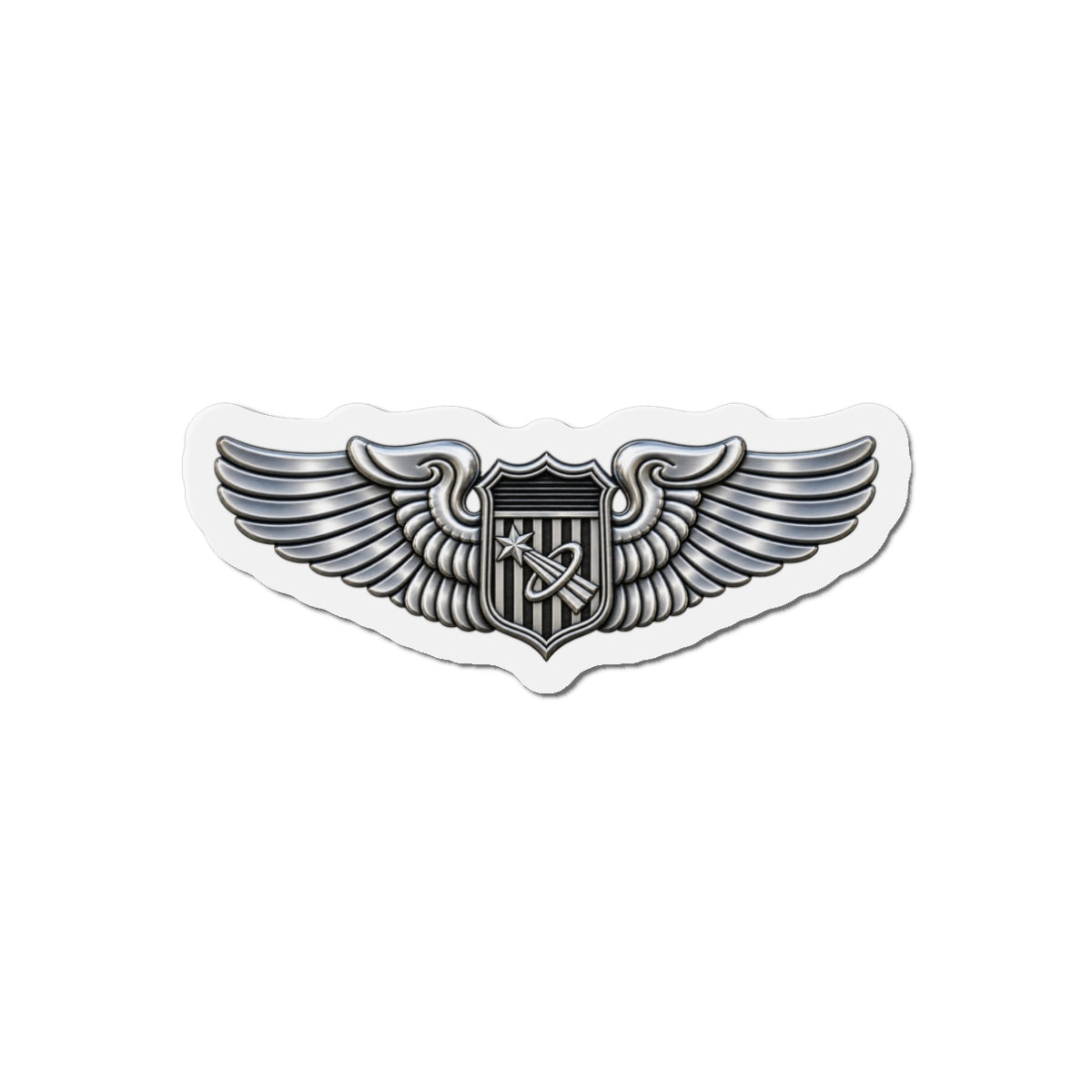 Die-Cut Magnet - USAF - Basic Astronaut Badge wo txt - 3D - Enhanced