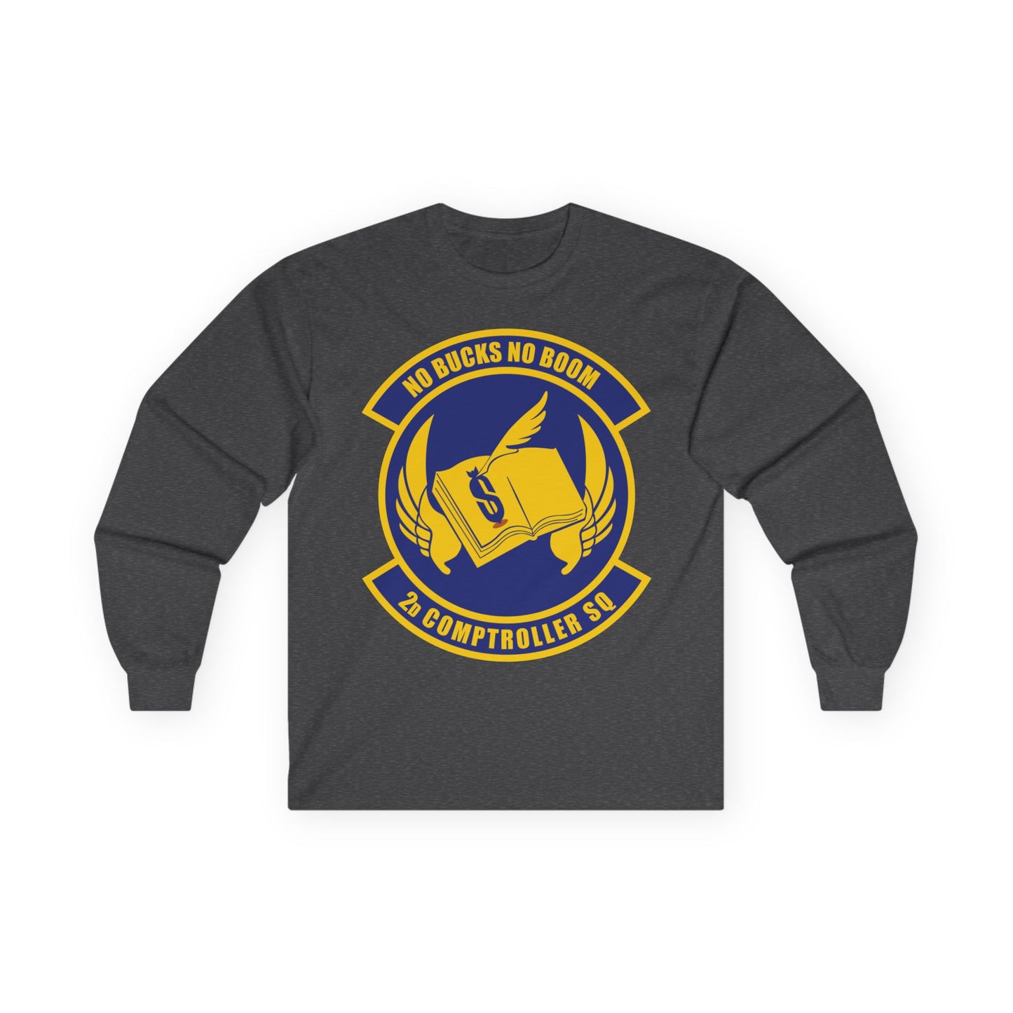 Unisex Ultra Cotton Long Sleeve Tee - USAF - 2nd Comptroller Squadron wo txt