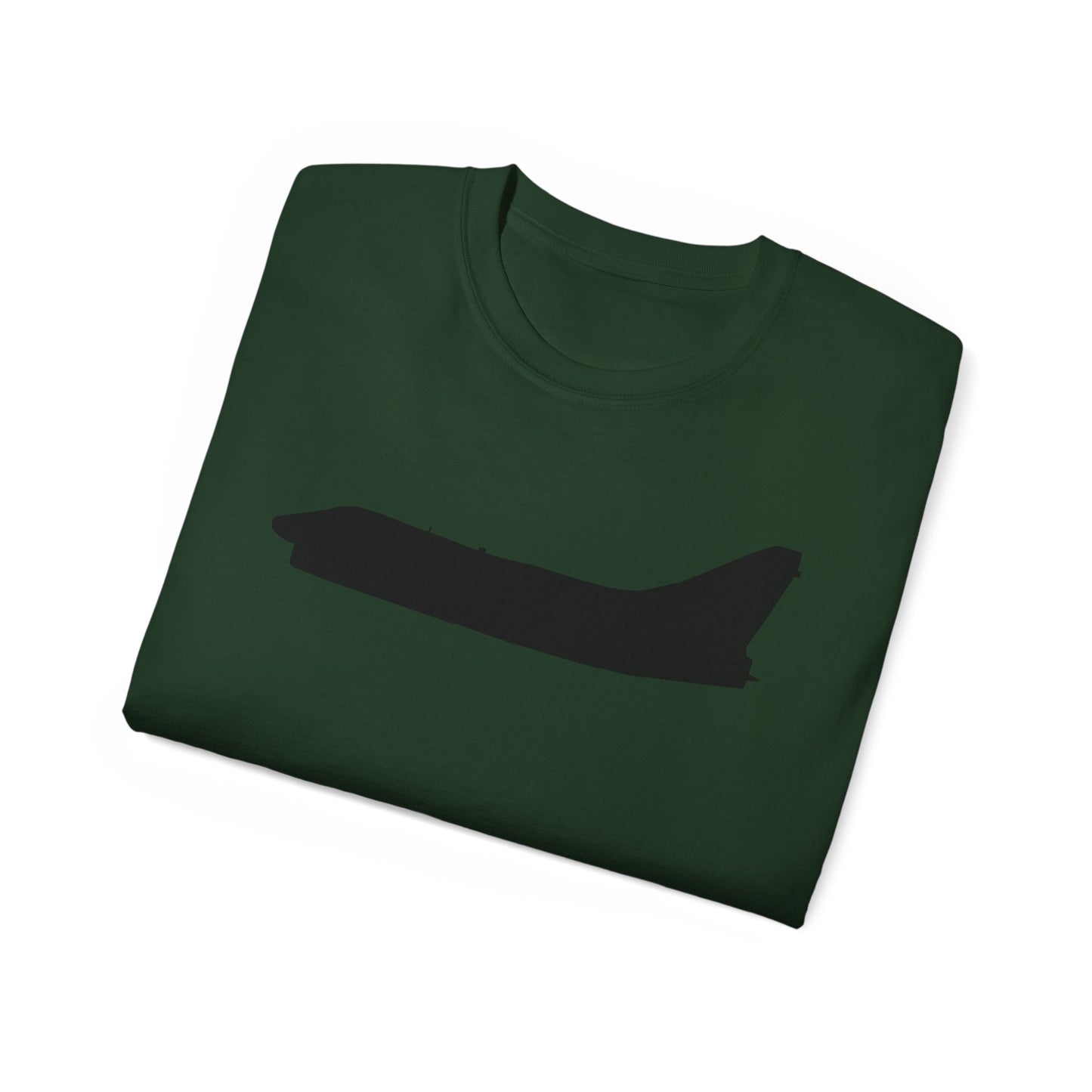 Unisex Ultra Cotton Tee - Aircraft - Navy - A-7B Corsair II - Side - Silhouette X 300
