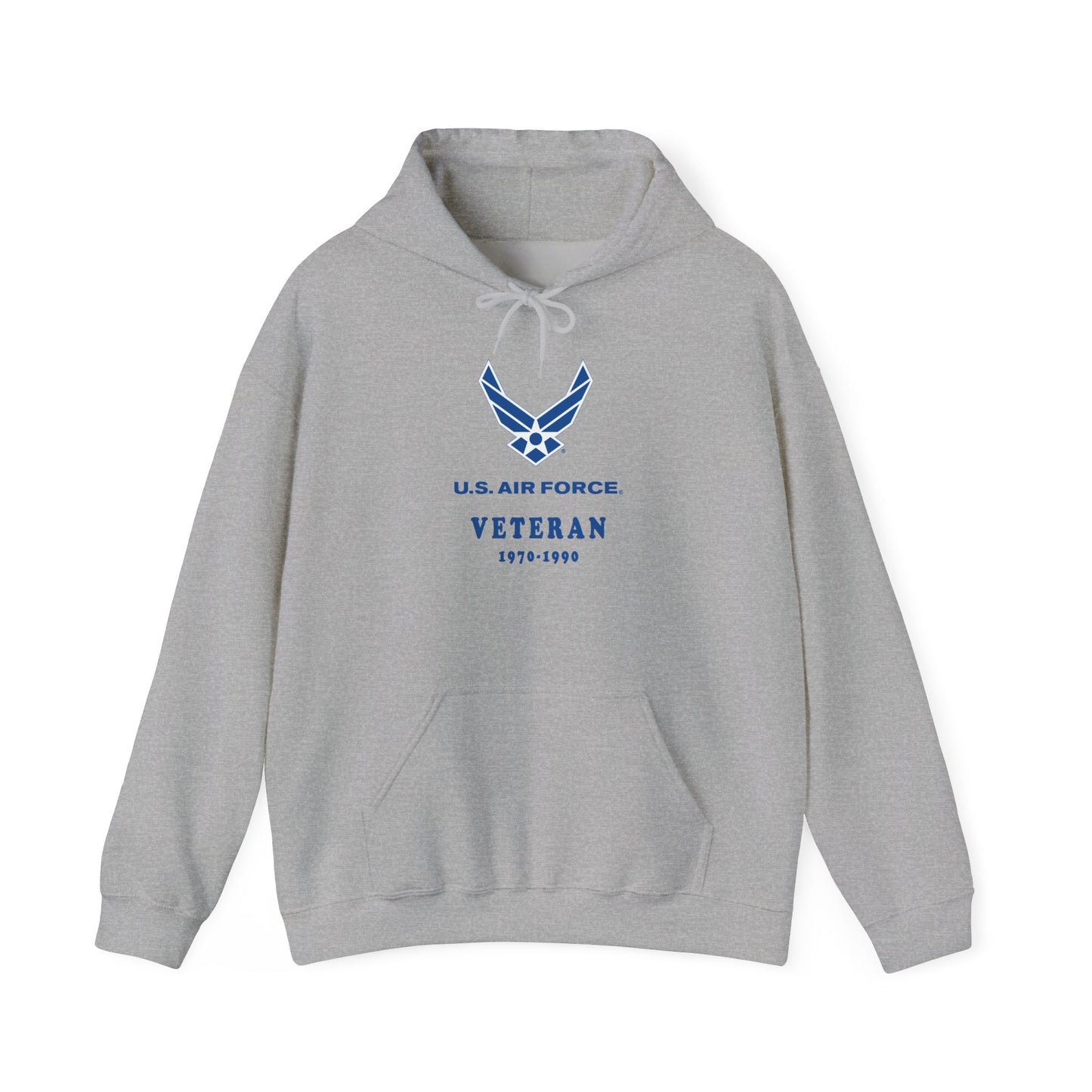 Unisex Heavy Blend Hooded Sweatshirt - USAF - Air Force - Veteran w years
