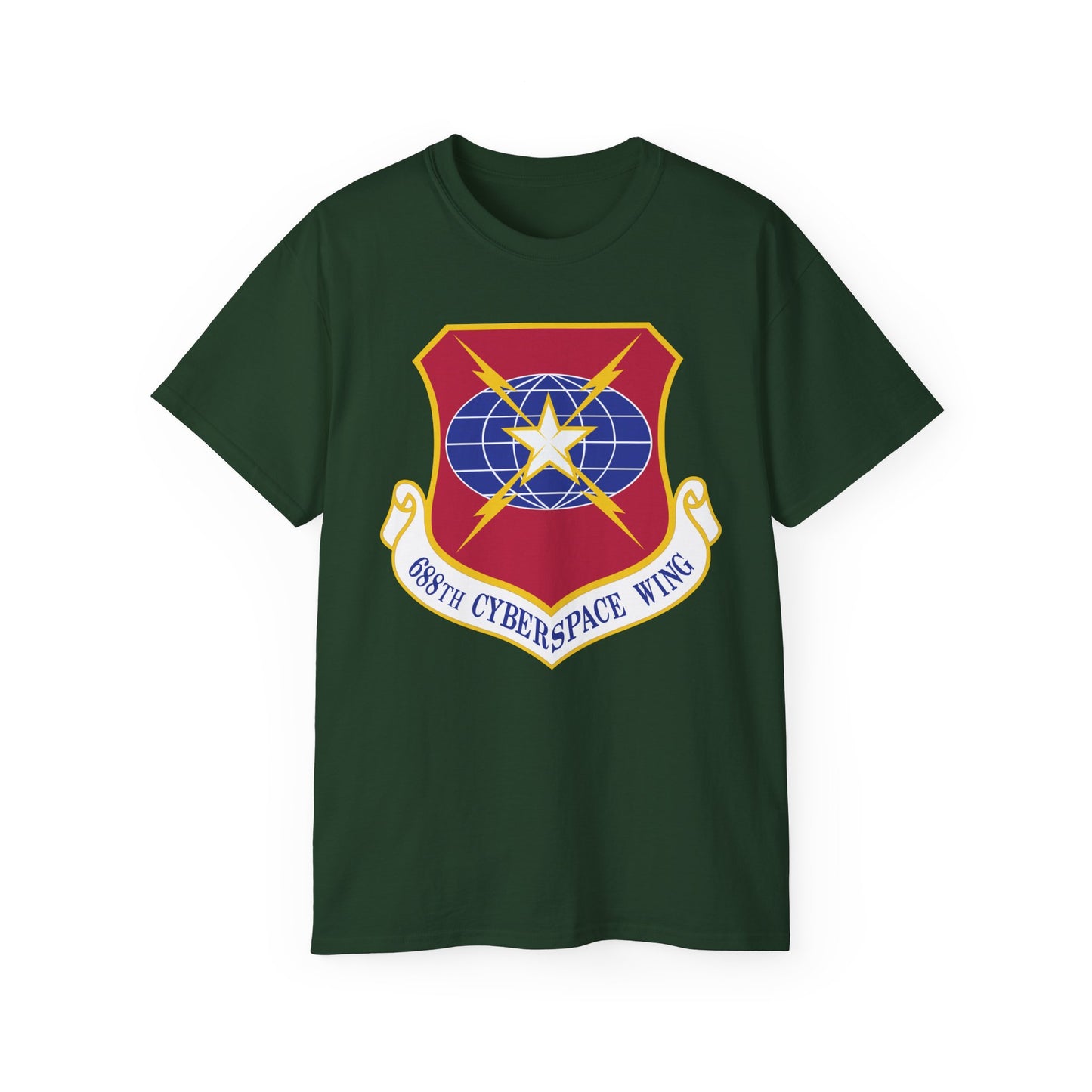 Unisex Ultra Cotton Tee - USAF - 688th Cyberspace Wing wo Txt X 300