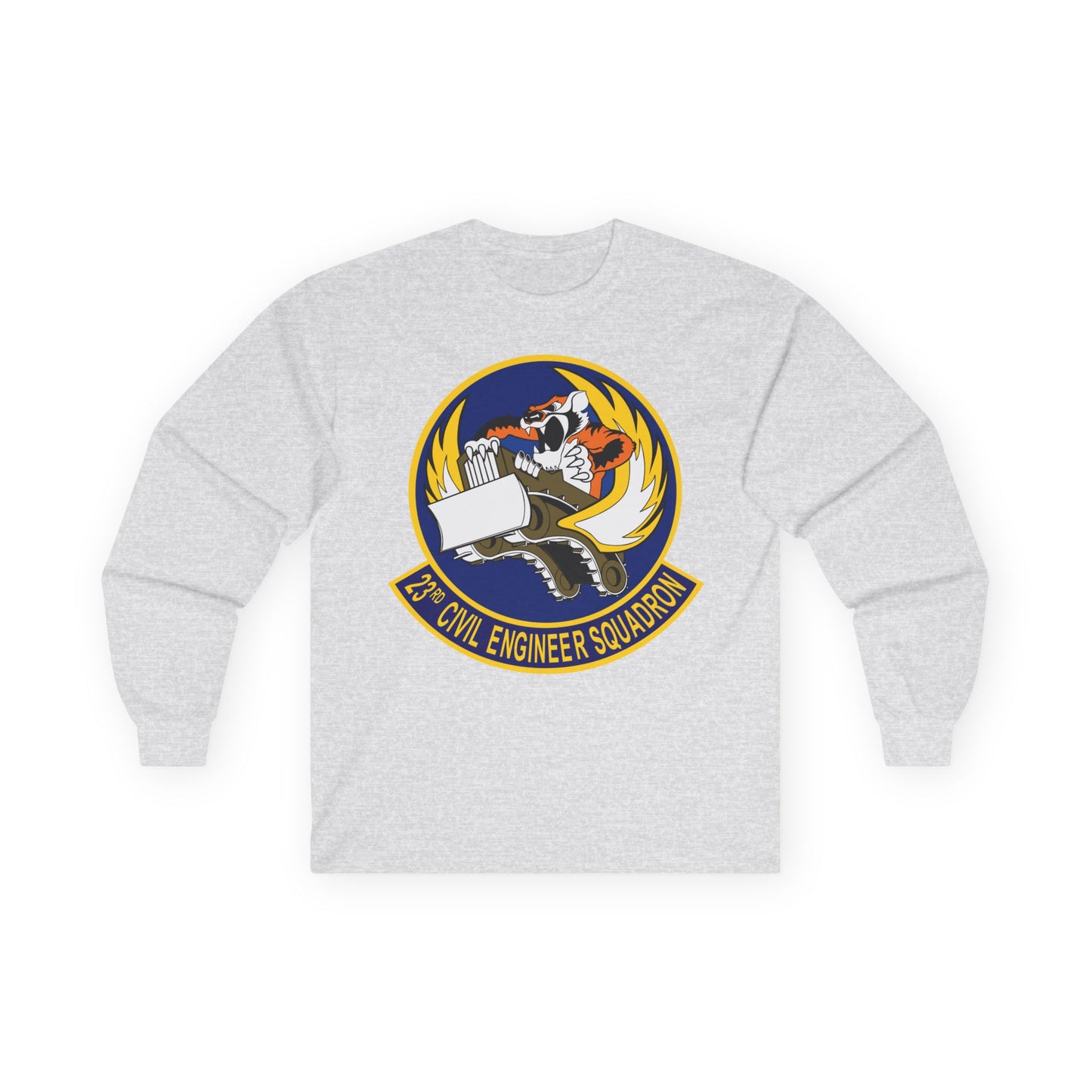 Unisex Ultra Cotton Long Sleeve Tee - USAF - 23d Civil Engineer Squadron wo Txt