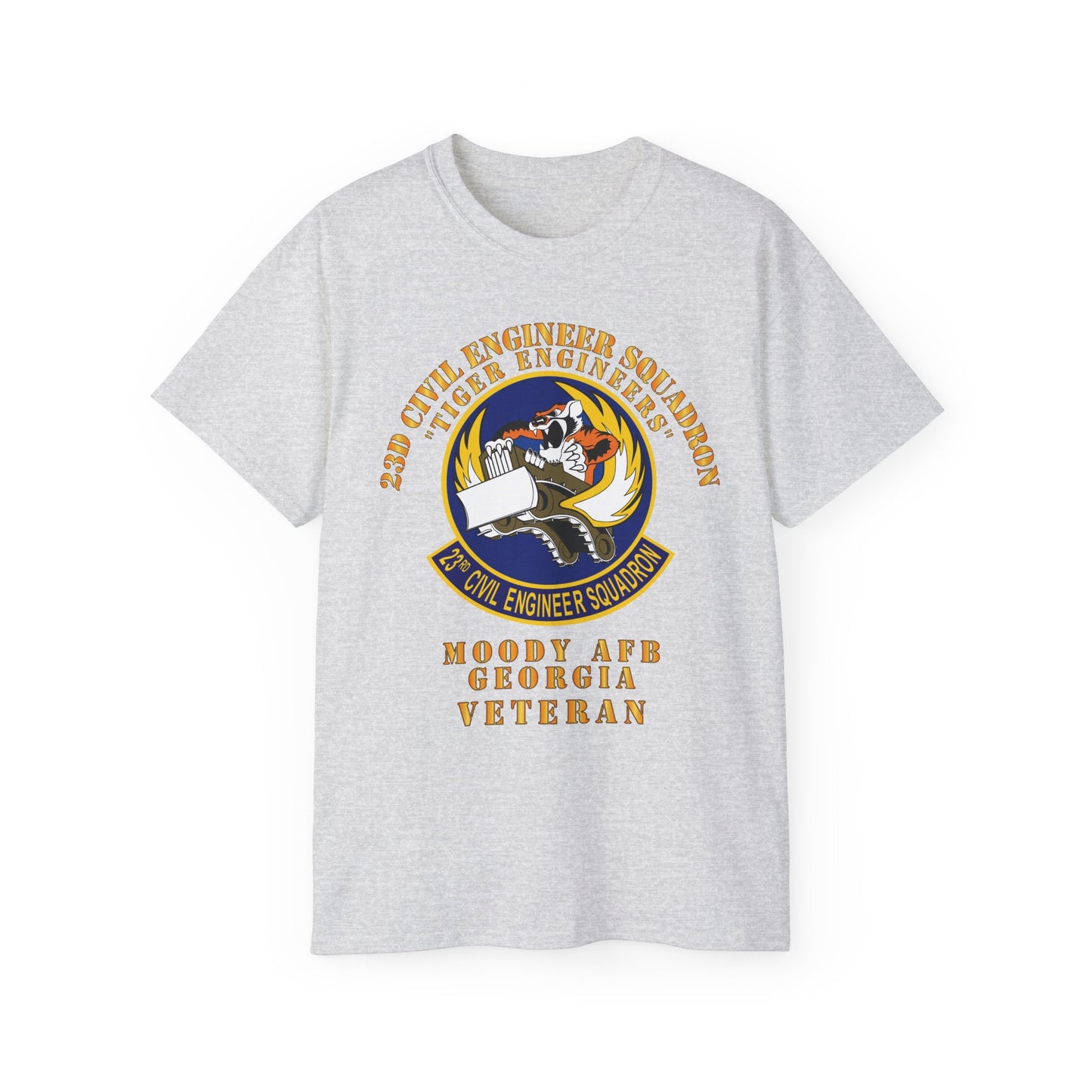 Unisex Ultra Cotton Tee - USAF - 23d Civil Engineer Squadron - Tiger Engineers - Moody AFB, GA