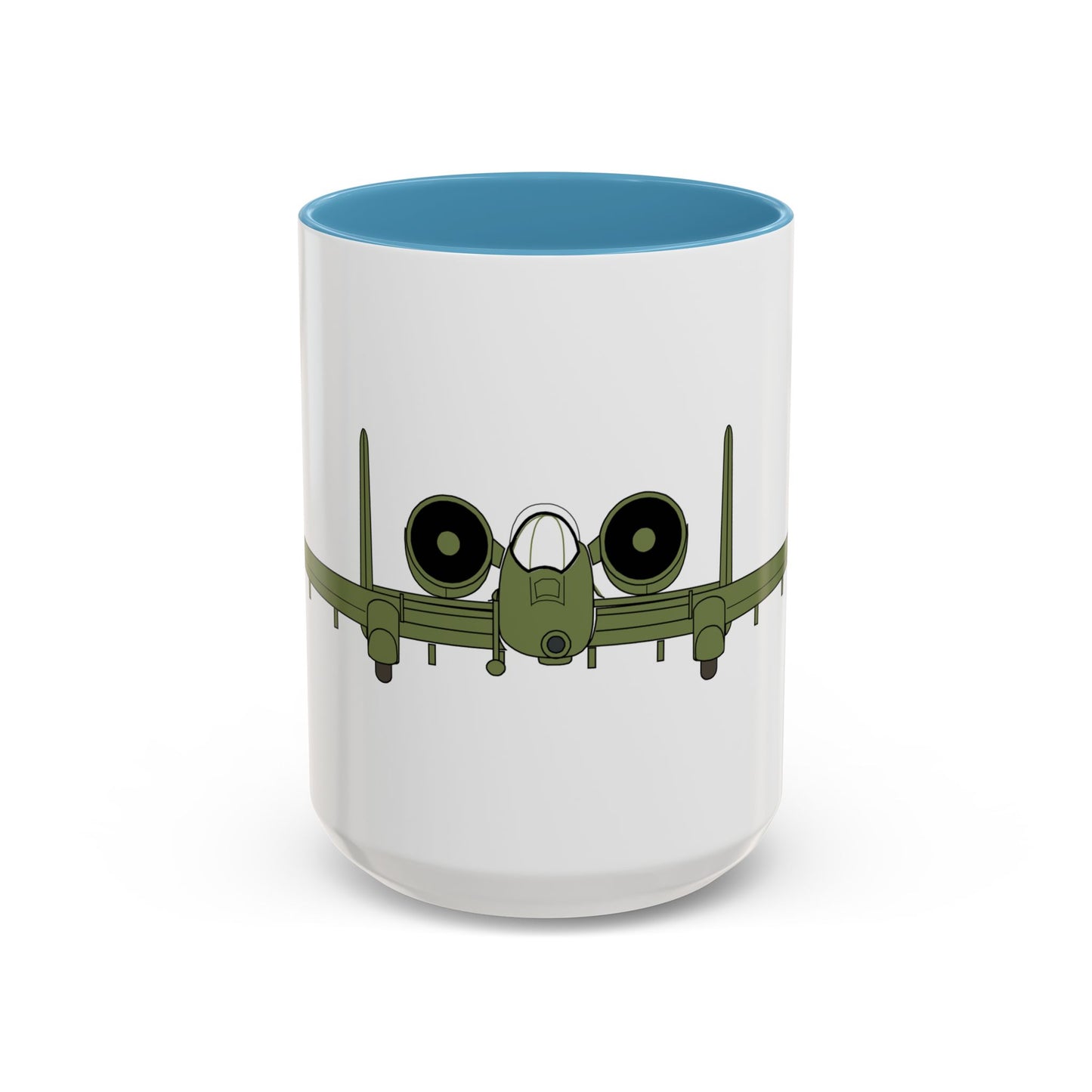 Accent Coffee Mug (11oz & 15oz) - Aircraft - USAF - A-10 Thunderbolt II - Front X 300