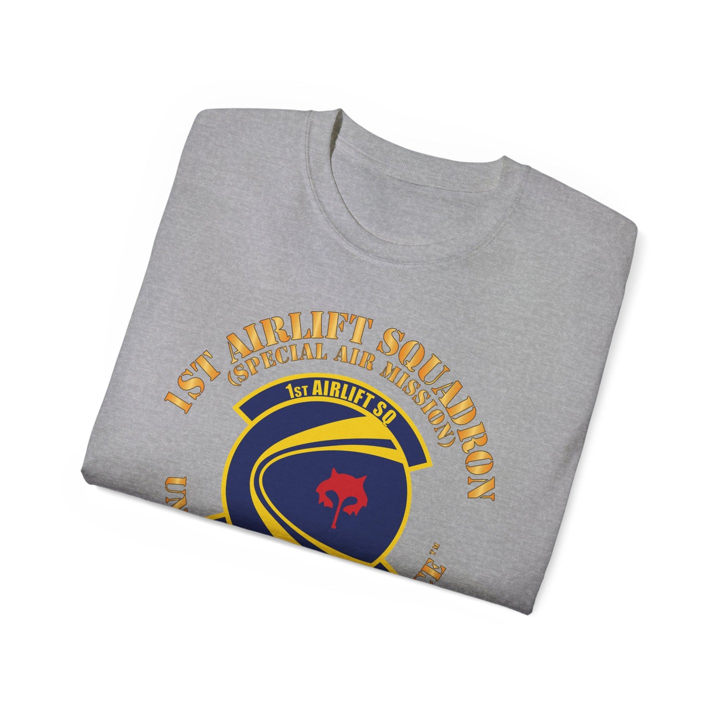 Unisex Ultra Cotton Tee - USAF - 1st Airlift Squadron X 300