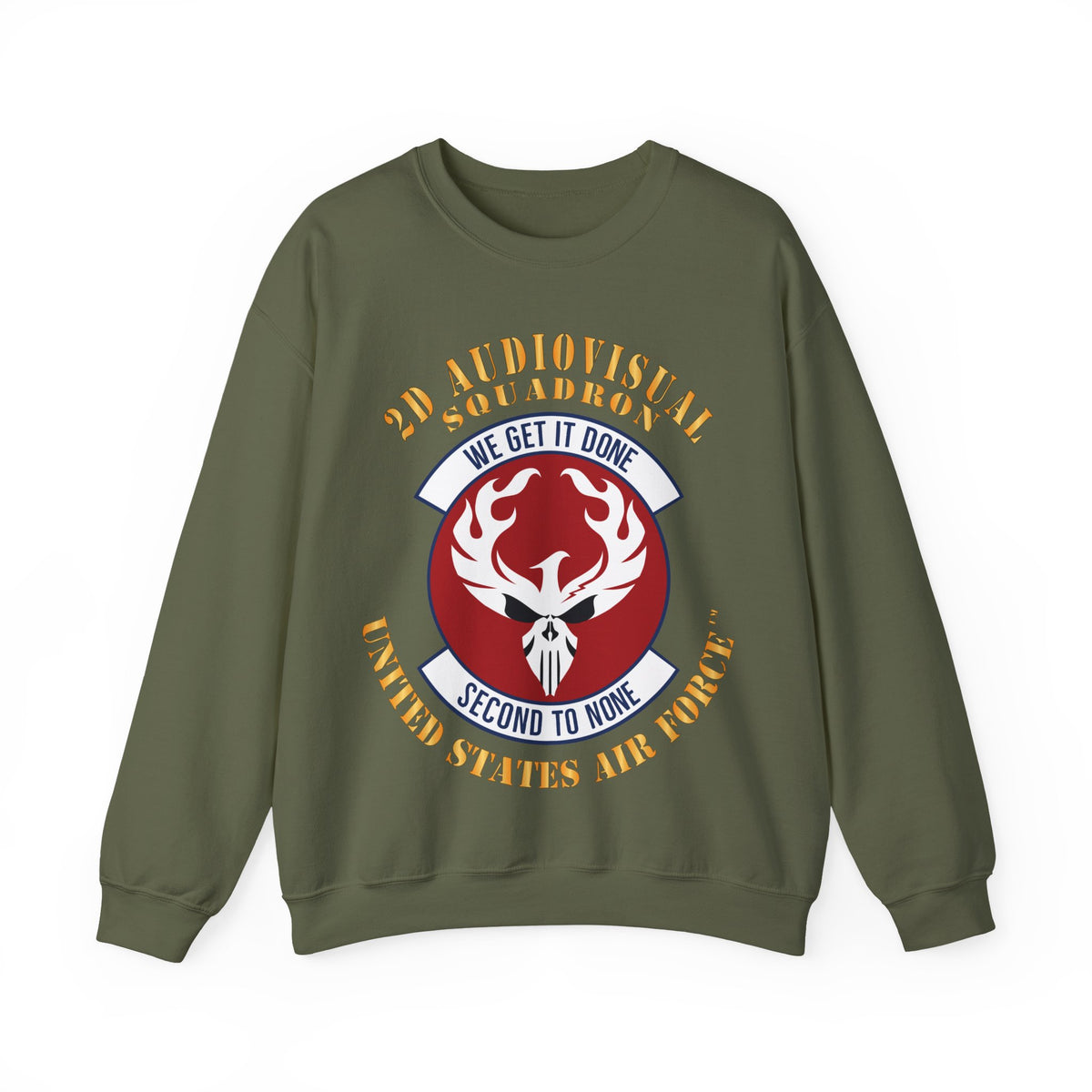 Crewneck Sweatshirt - USAF - 2d Audiovisual Squadron X 300