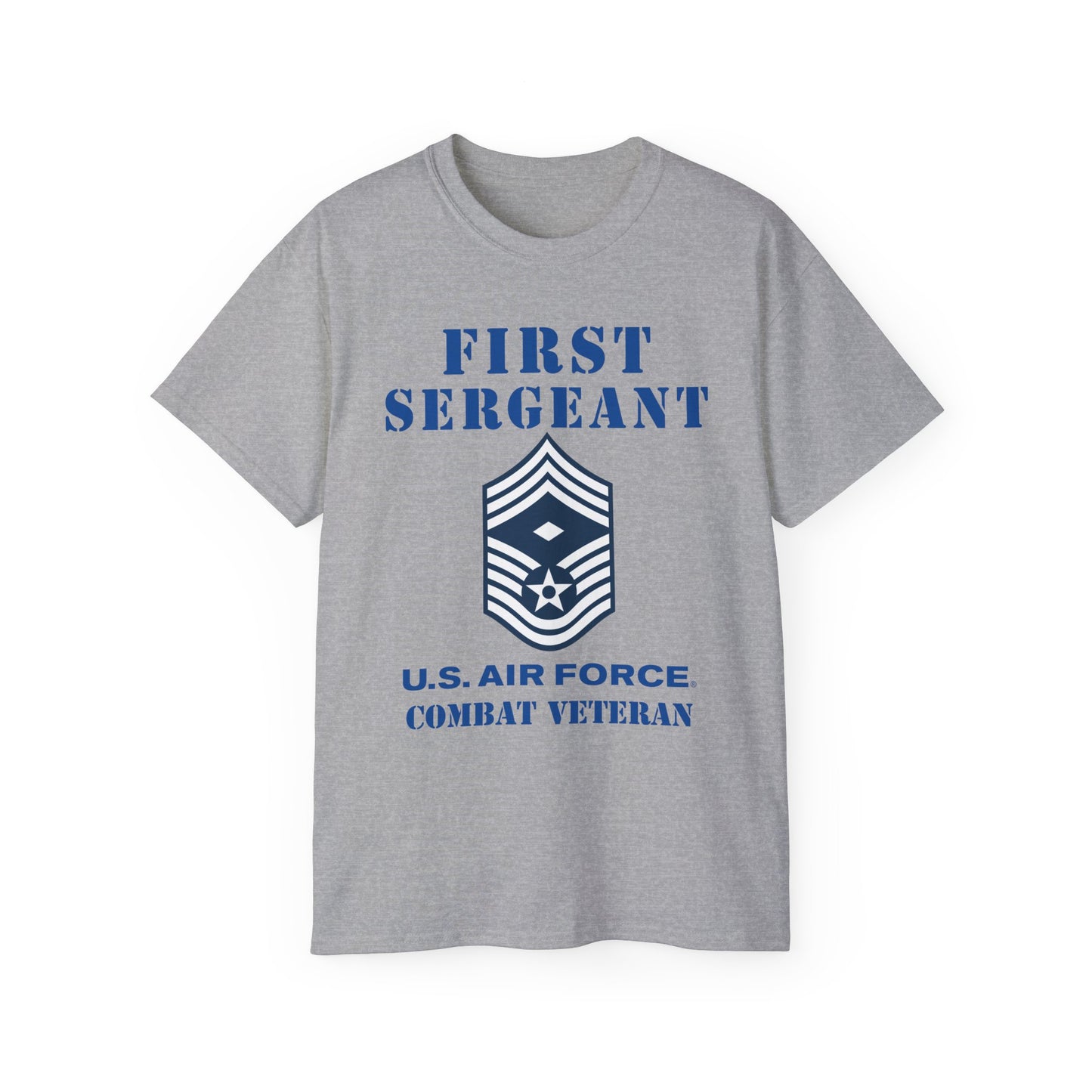 Unisex Ultra Cotton Tee - USAF - First Sergeant (E9b) - 2020 - Combat Veteran