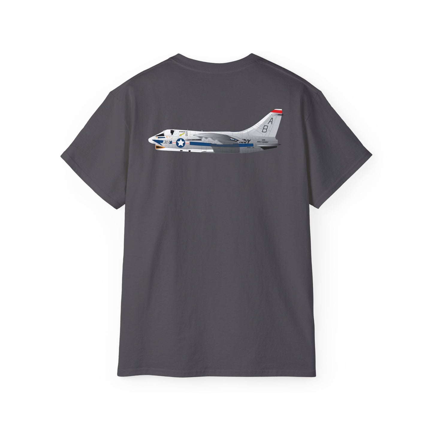 Unisex Ultra Cotton Tee - Aircraft - Navy - A-7B Corsair II - Side X 300