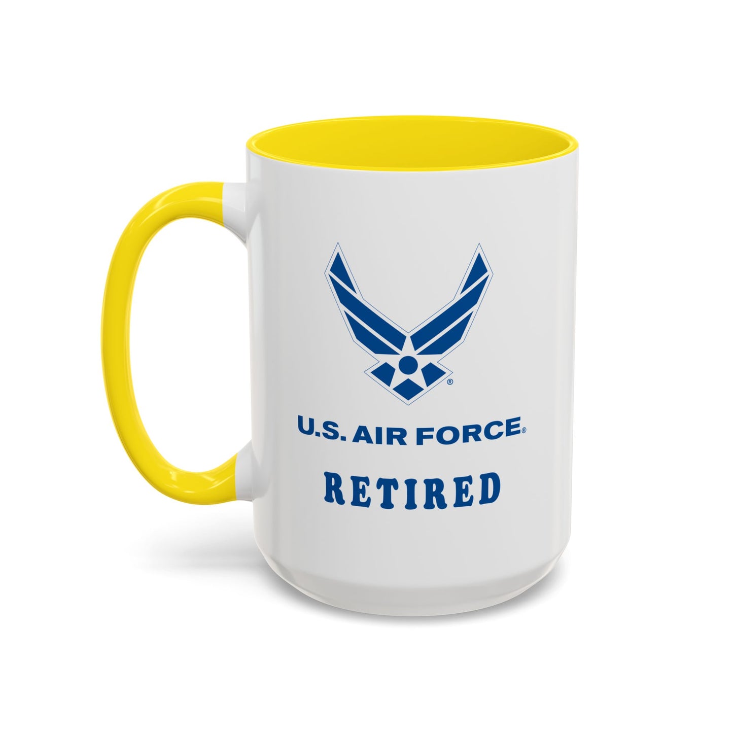 Accent Coffee Mug (11oz & 15oz) - USAF - Air Force - Retired X 300