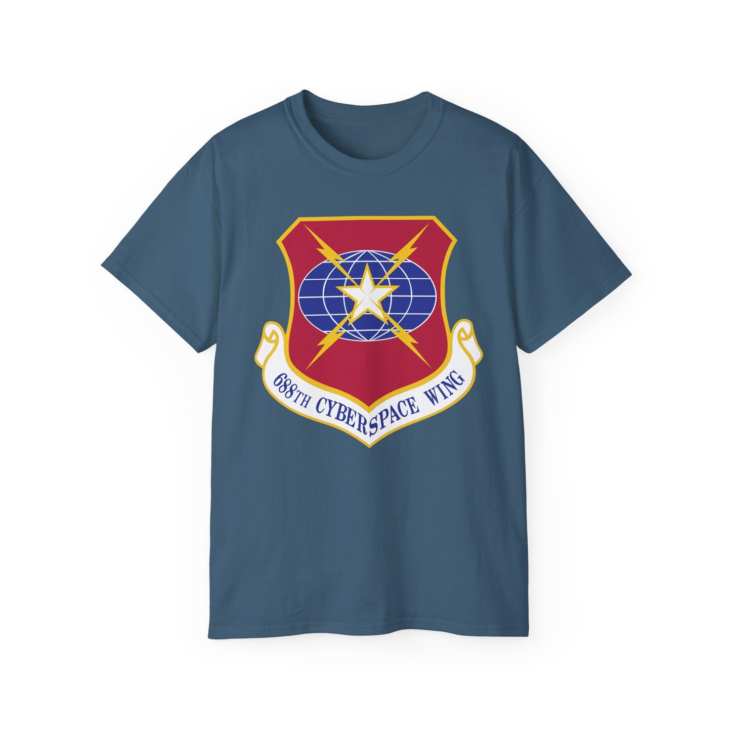 Unisex Ultra Cotton Tee - USAF - 688th Cyberspace Wing wo Txt X 300