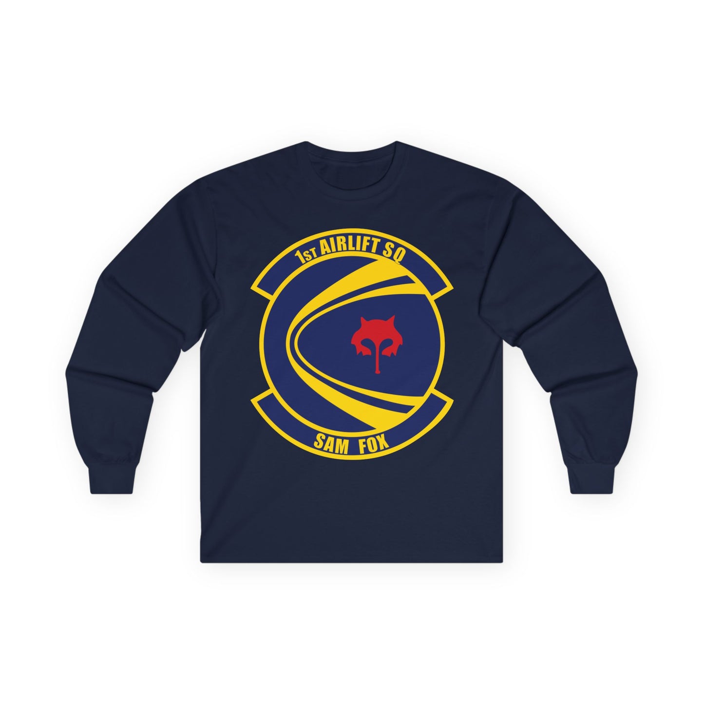 Unisex Ultra Cotton Long Sleeve Tee - USAF - 1st Airlift Squadron wo txt X 300