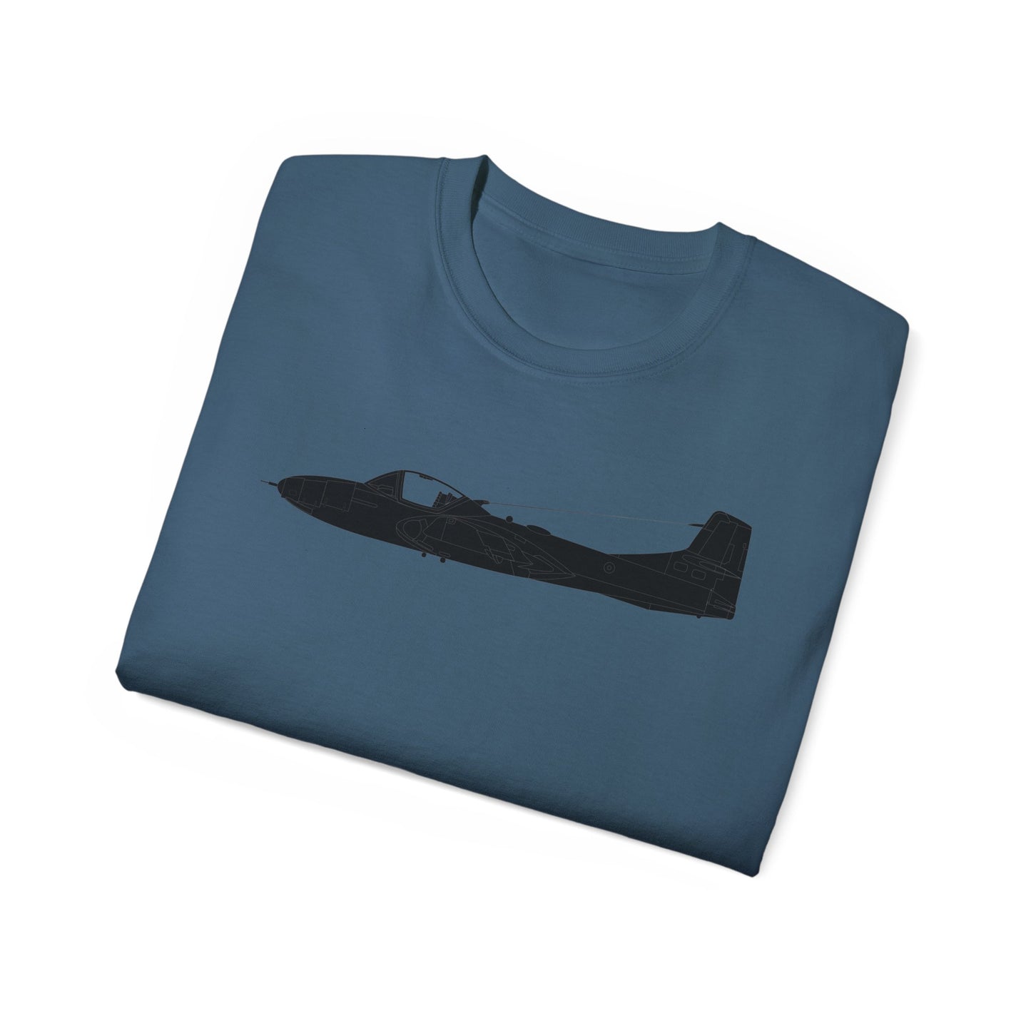 Unisex Ultra Cotton Tee - Aircraft - T-37-Trainer - Top - Black - Metal X 300