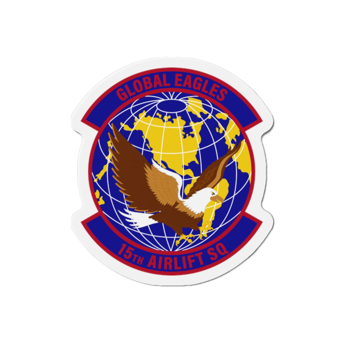 Die-Cut Magnet - USAF - 15th Airlift Squadron wo txt