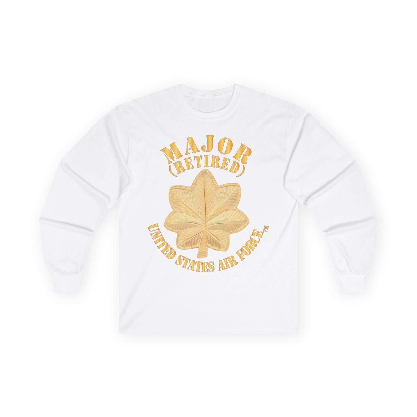 Unisex Ultra Cotton Long Sleeve Tee - USAF - Major - Retired X 300