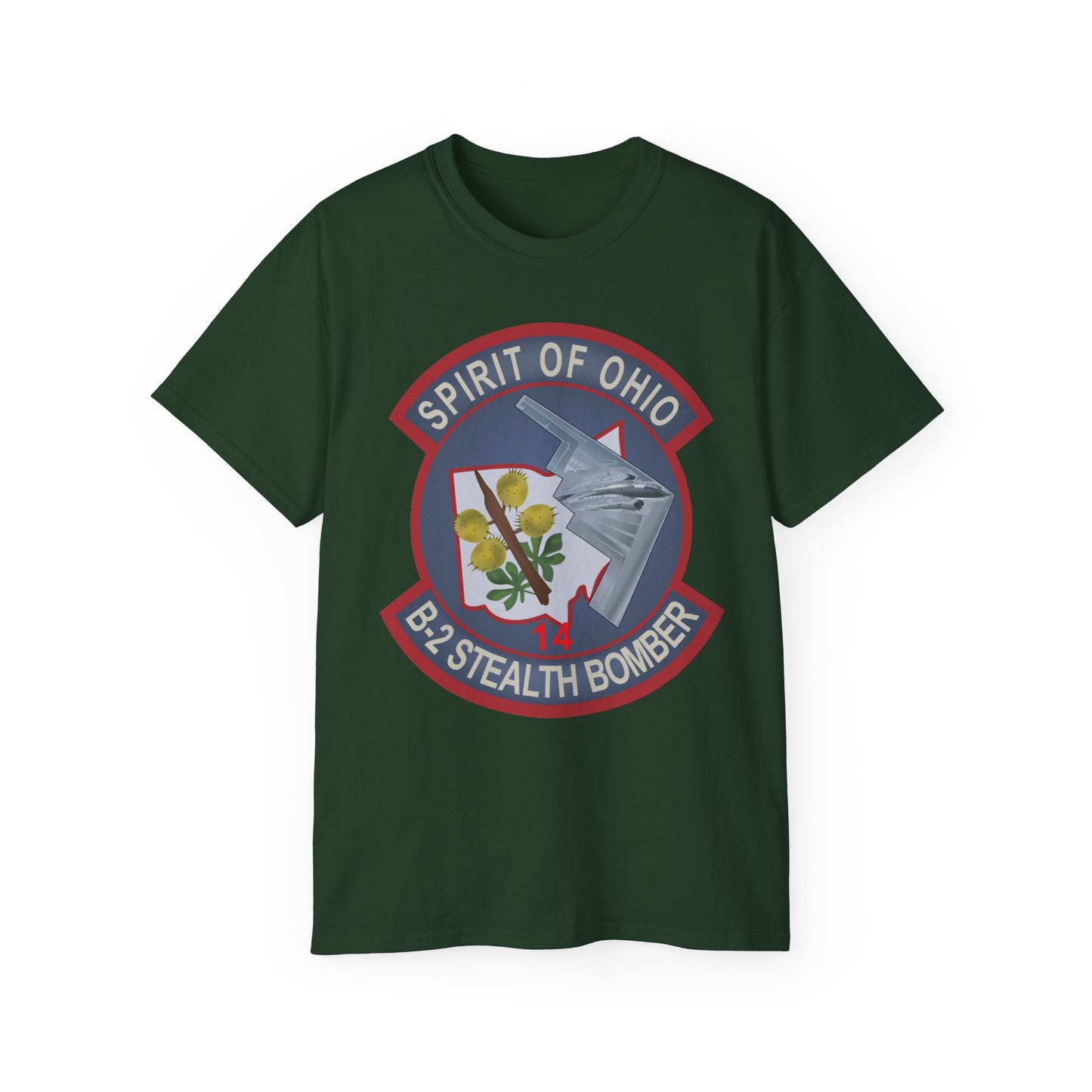 Unisex Ultra Cotton Tee - USAF - B2 - Spirit of Ohio - Stealth Bomber wo txt X 300