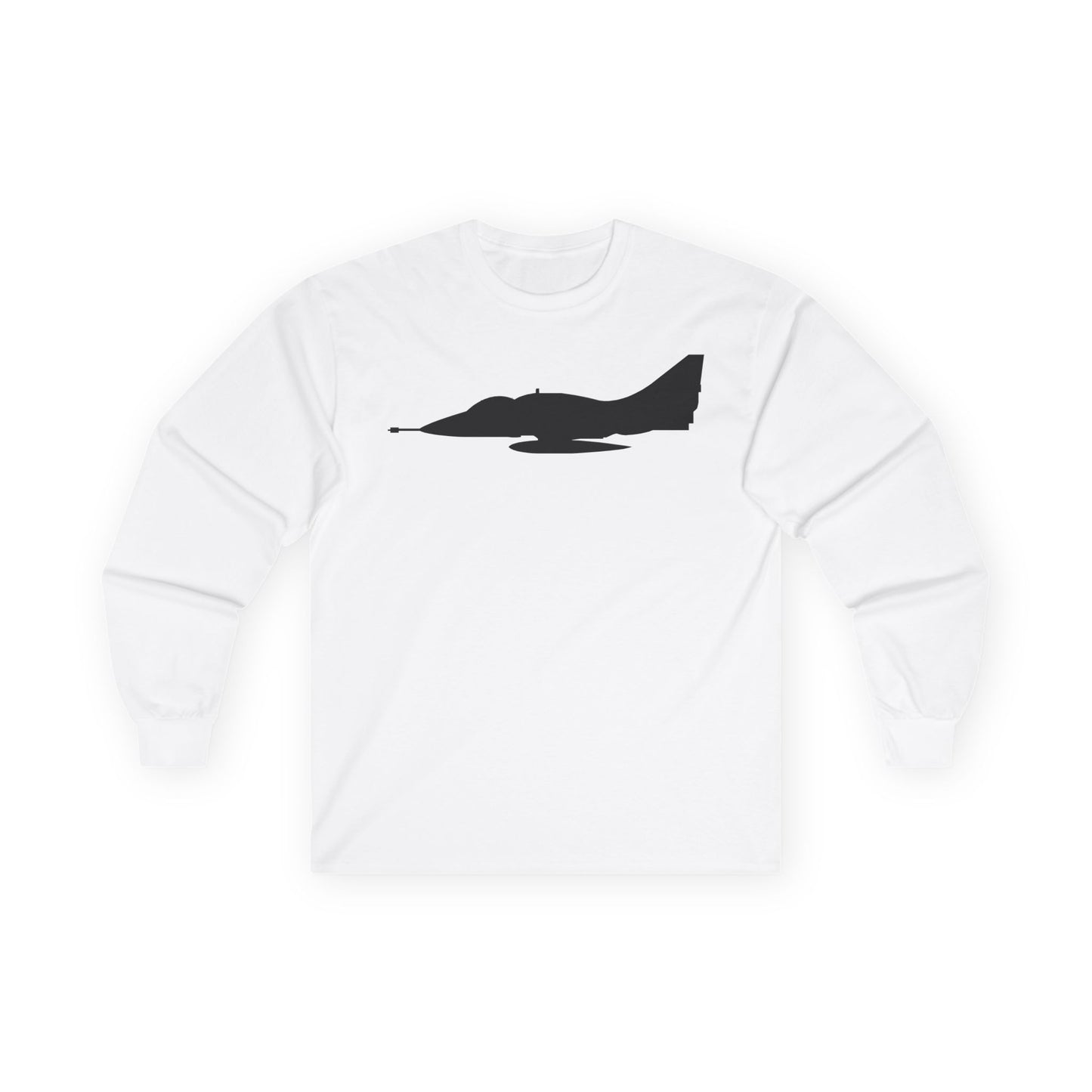 Unisex Ultra Cotton Long Sleeve Tee - Aircraft - A-4 SkyHawk - Silhouette X 300