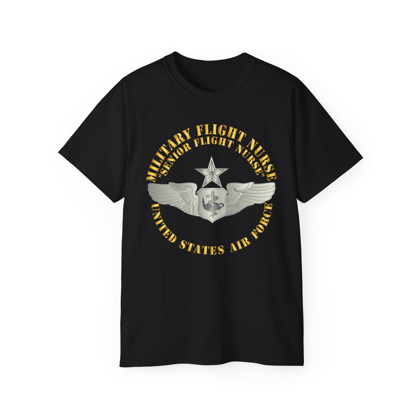 Unisex Ultra Cotton Tee - USAF - Military Flight Nurse - Flight Nurse - Senior