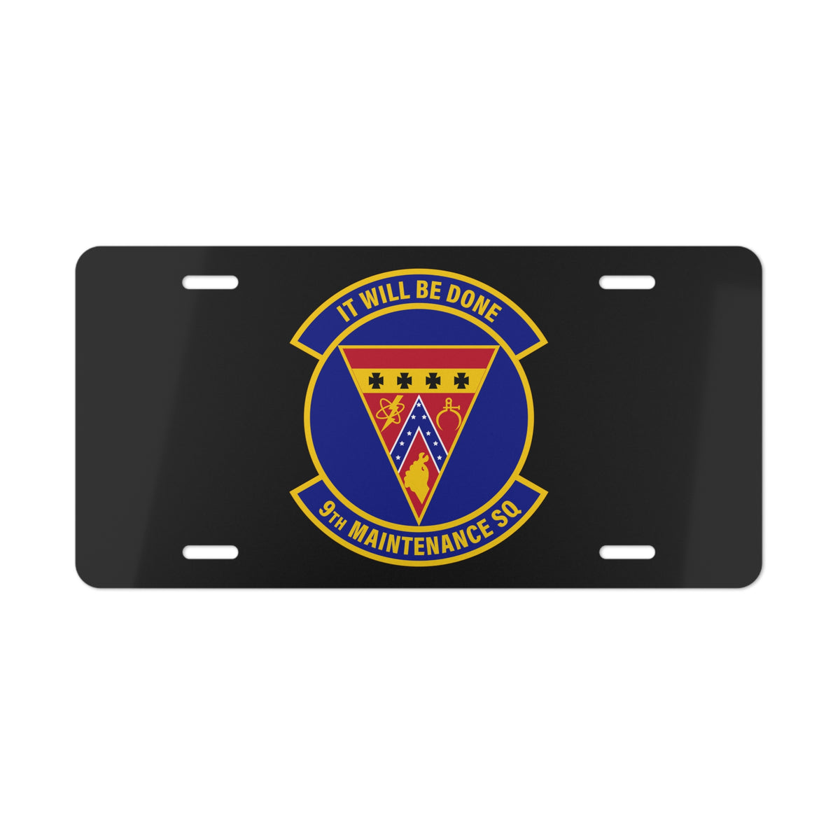 License Plate - USAF - 9th Maintenance Squadron wo txt X 300