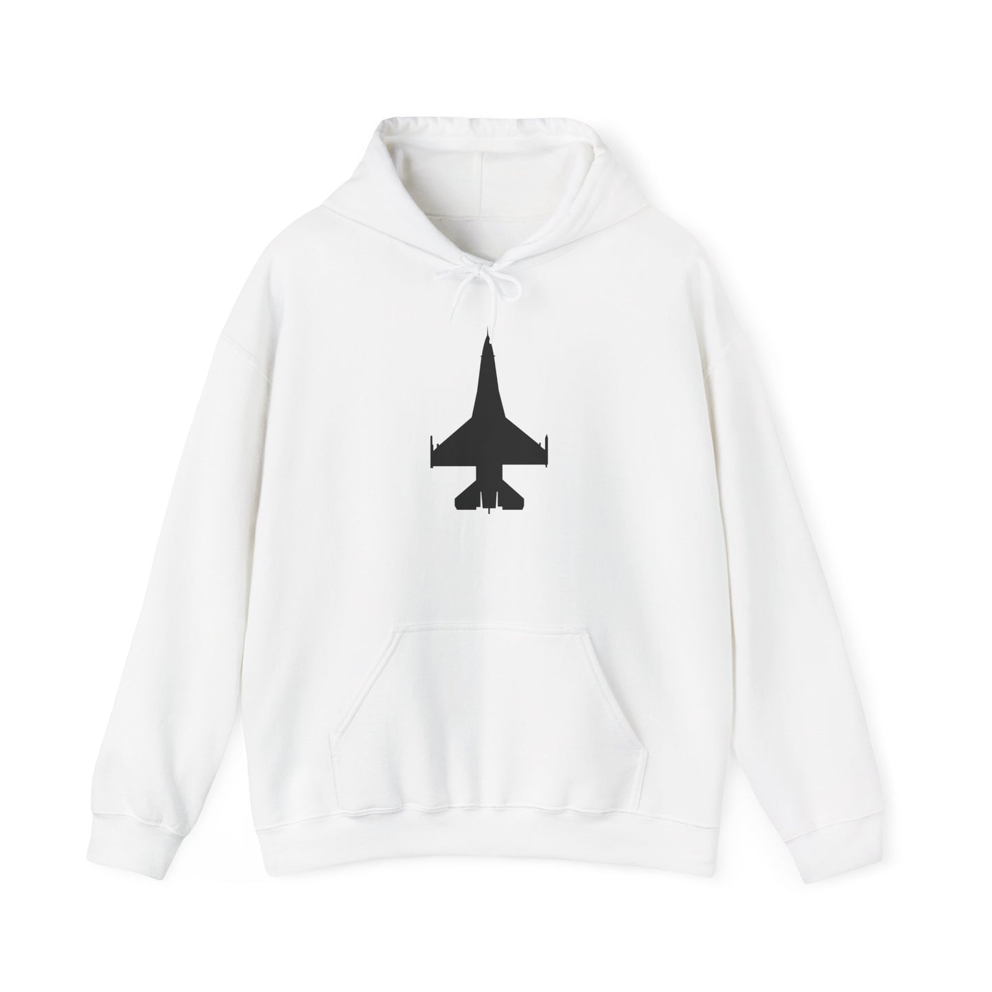 Unisex Heavy Blend Hooded Sweatshirt - Aircraft - F-16 -Top - Black wo Txt X 300
