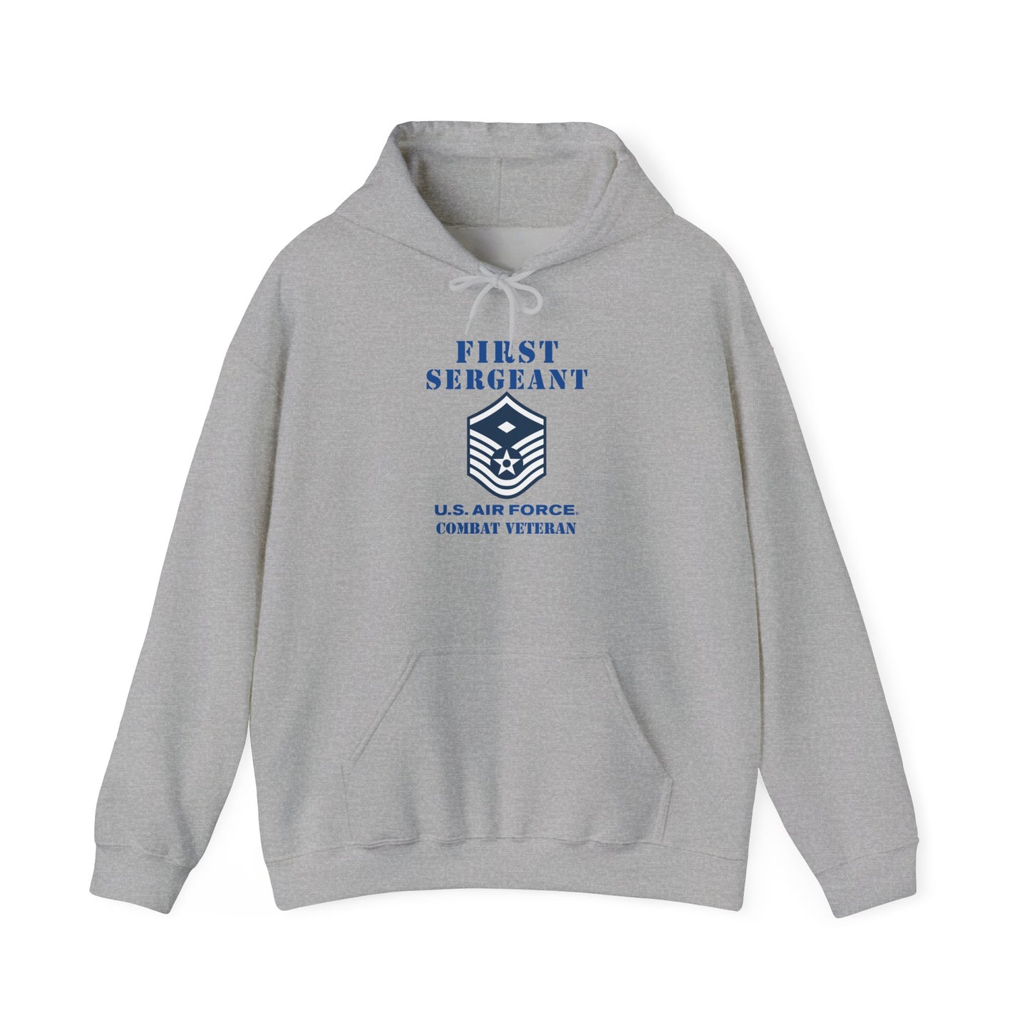 Unisex Heavy Blend Hooded Sweatshirt - USAF - First Sergeant (E7b) - 2020 - Combat Veteran