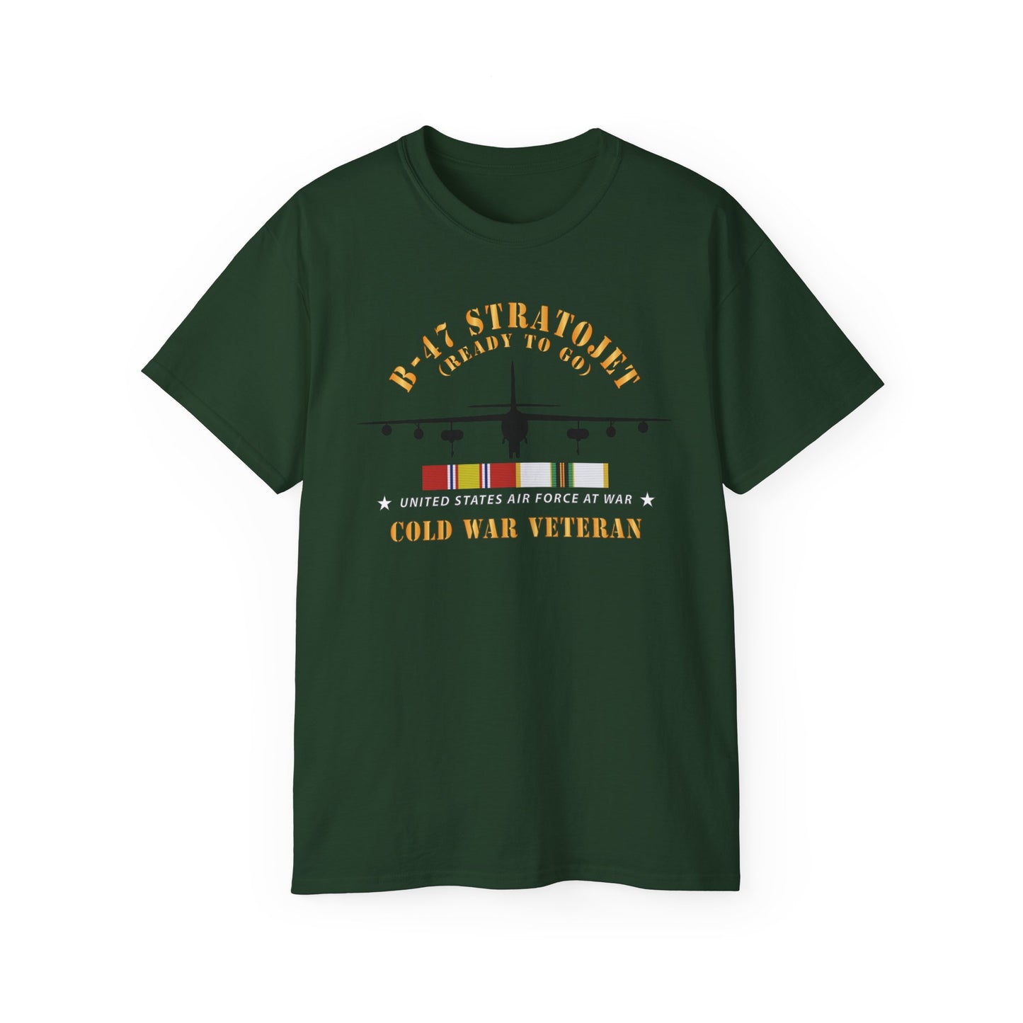 Unisex Ultra Cotton Tee - USAF - B-47 Stratojet - Ready to Go - Silhouette - Cold War Veteran X 300