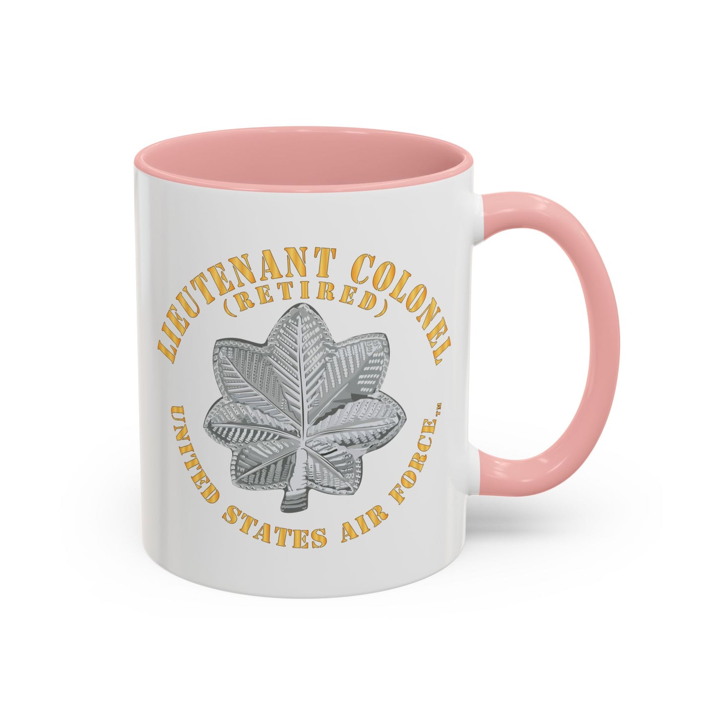 Accent Coffee Mug (11oz & 15oz) - USAF - Lieutenant Colonel - LTC - Retired - TM X 300