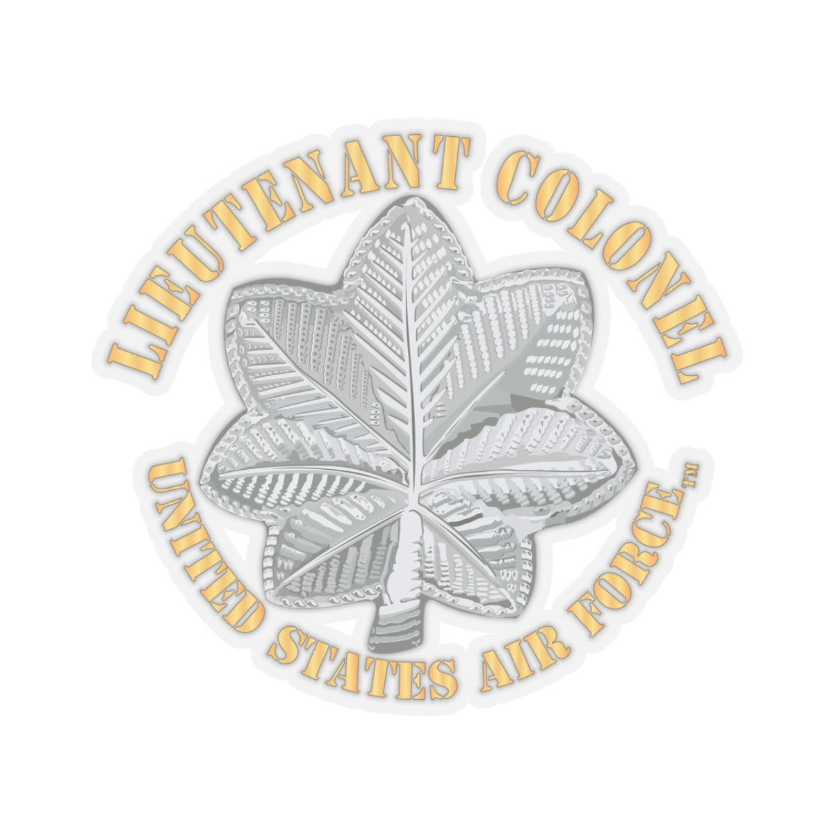 Kiss-Cut Stickers - USAF - Lieutenant Colonel - LTC - TM X 300