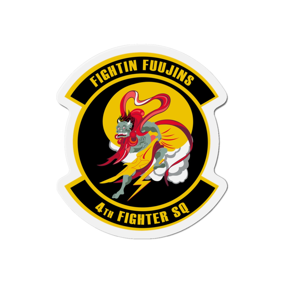 Die-Cut Magnet - USAF - 4th Fighter Squadron wo txt