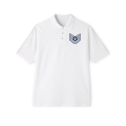 Men's Piqué Polo - USAF - Technical Sergeant (E6) - 2020